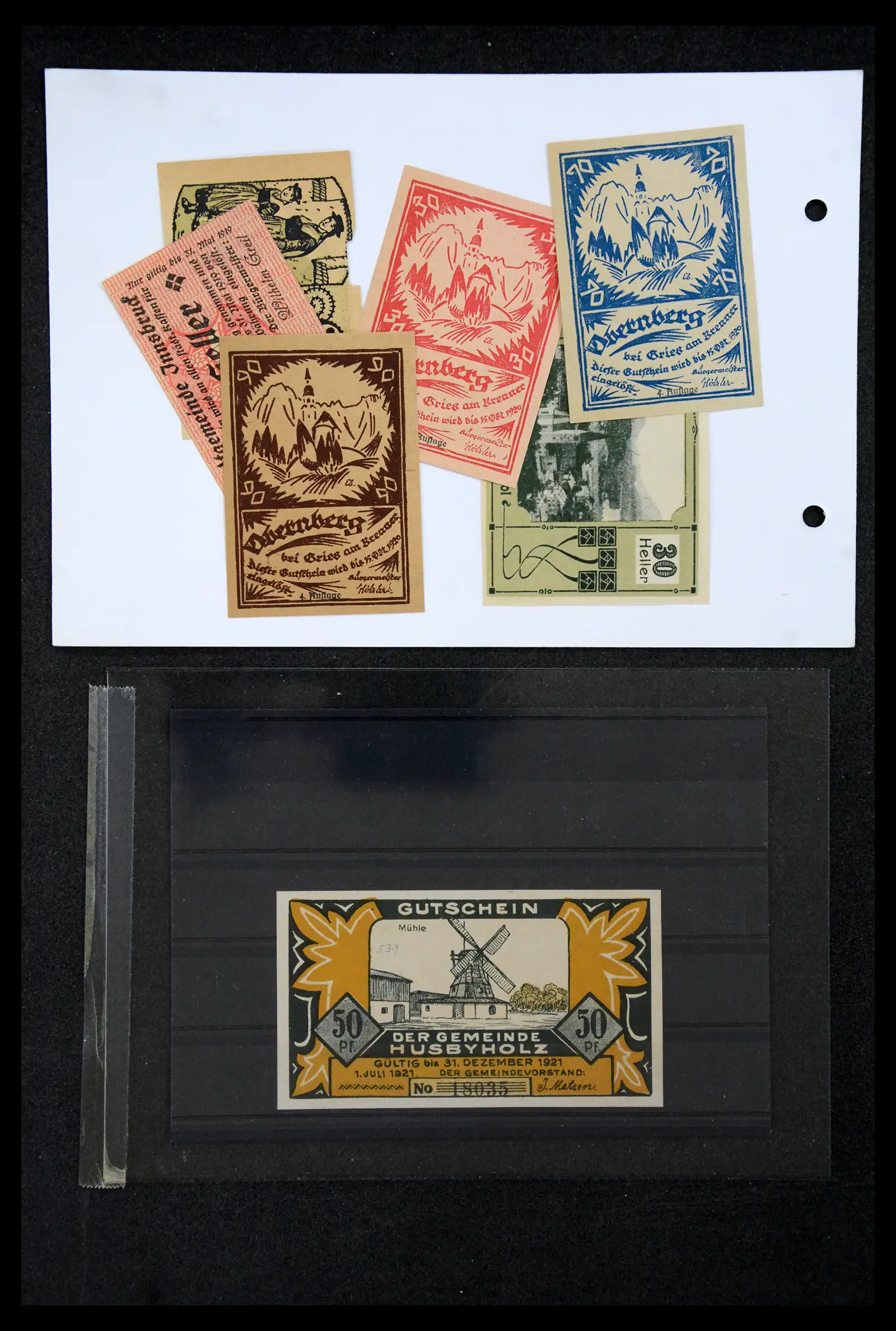 41216 0033 - Stamp collection 41216 Germany emergency money.
