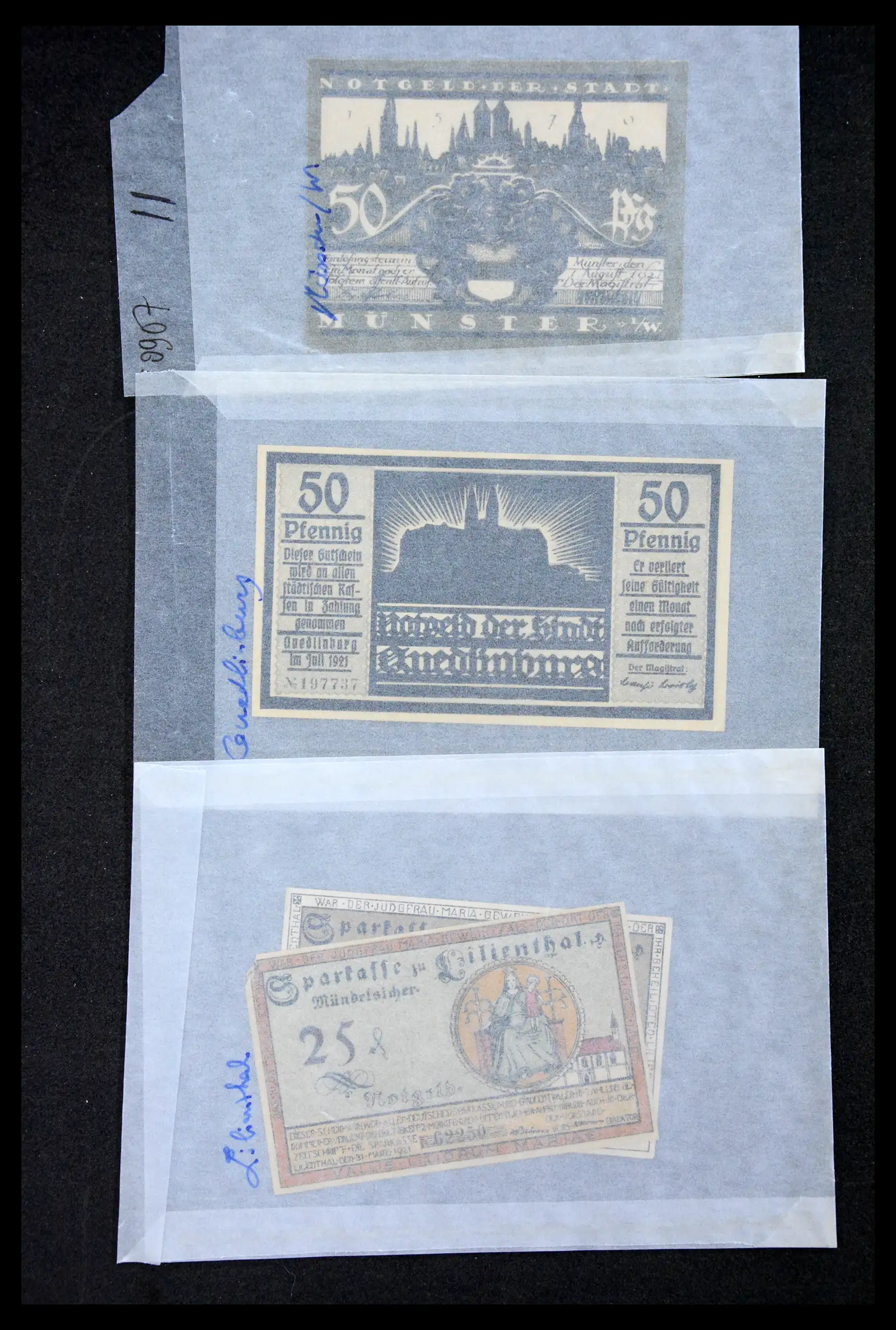 41216 0038 - Stamp collection 41216 Germany emergency money.