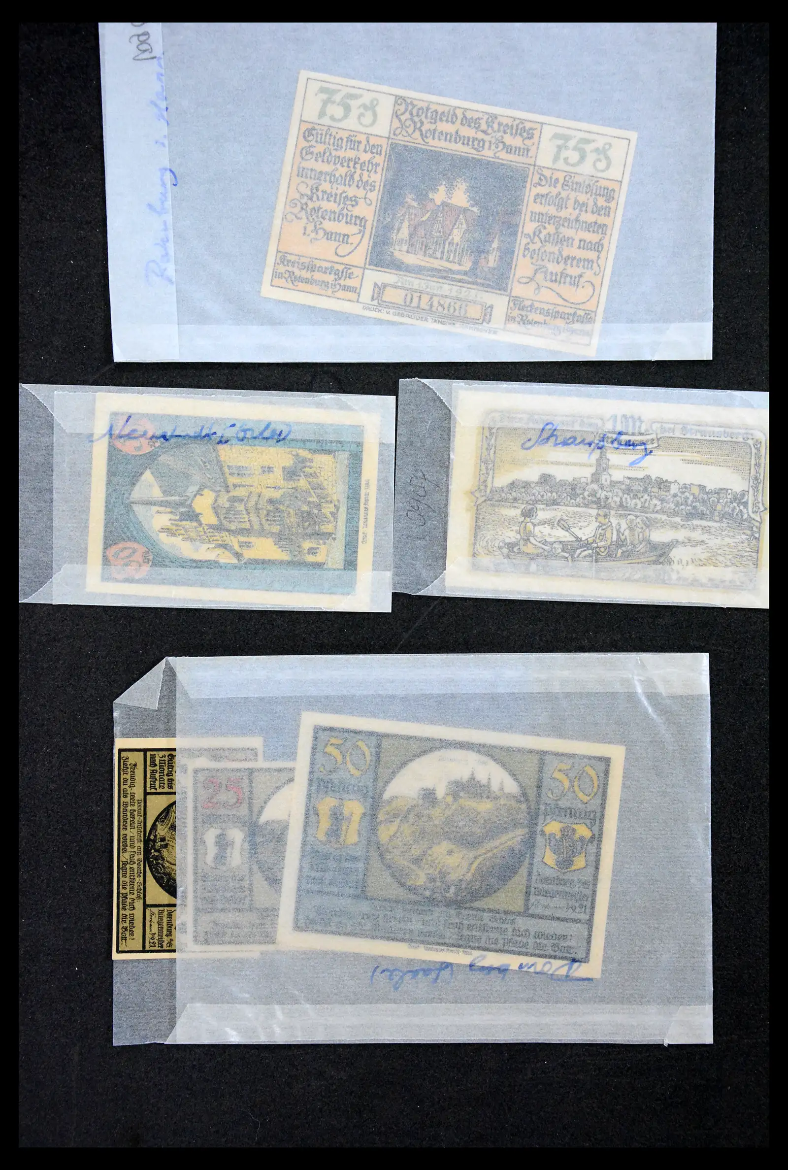 41216 0039 - Stamp collection 41216 Germany emergency money.