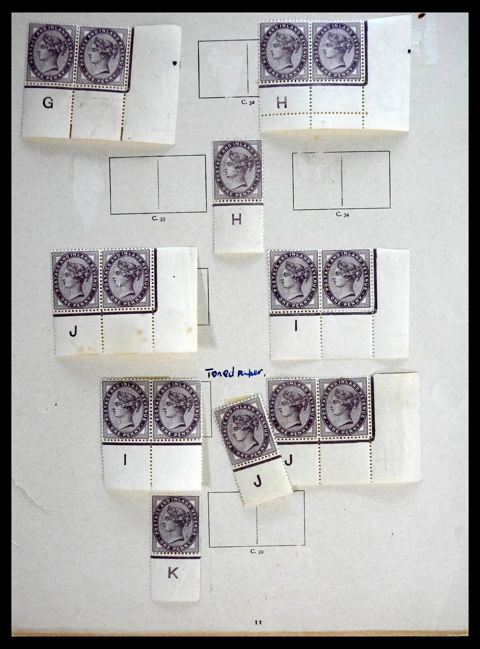 41217 0001 - Stamp collection 41217 Great Britain classics 1855-1930.