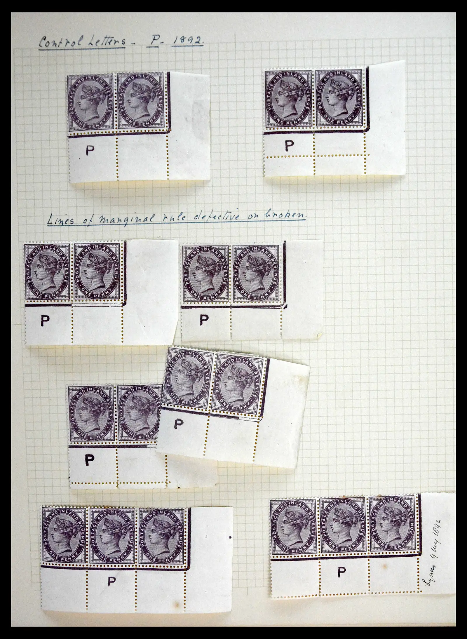 41217 0004 - Stamp collection 41217 Great Britain classics 1855-1930.