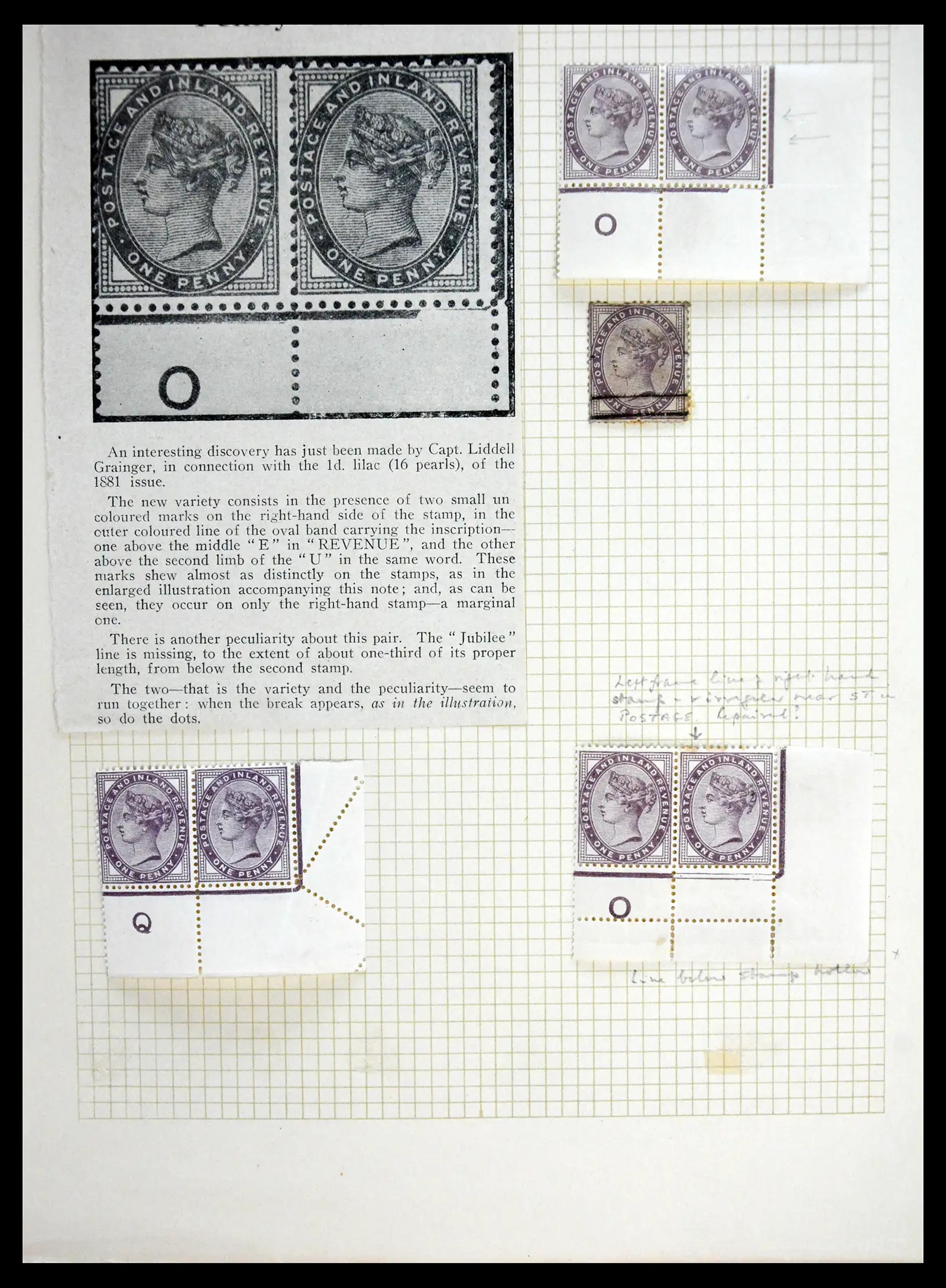 41217 0005 - Stamp collection 41217 Great Britain classics 1855-1930.