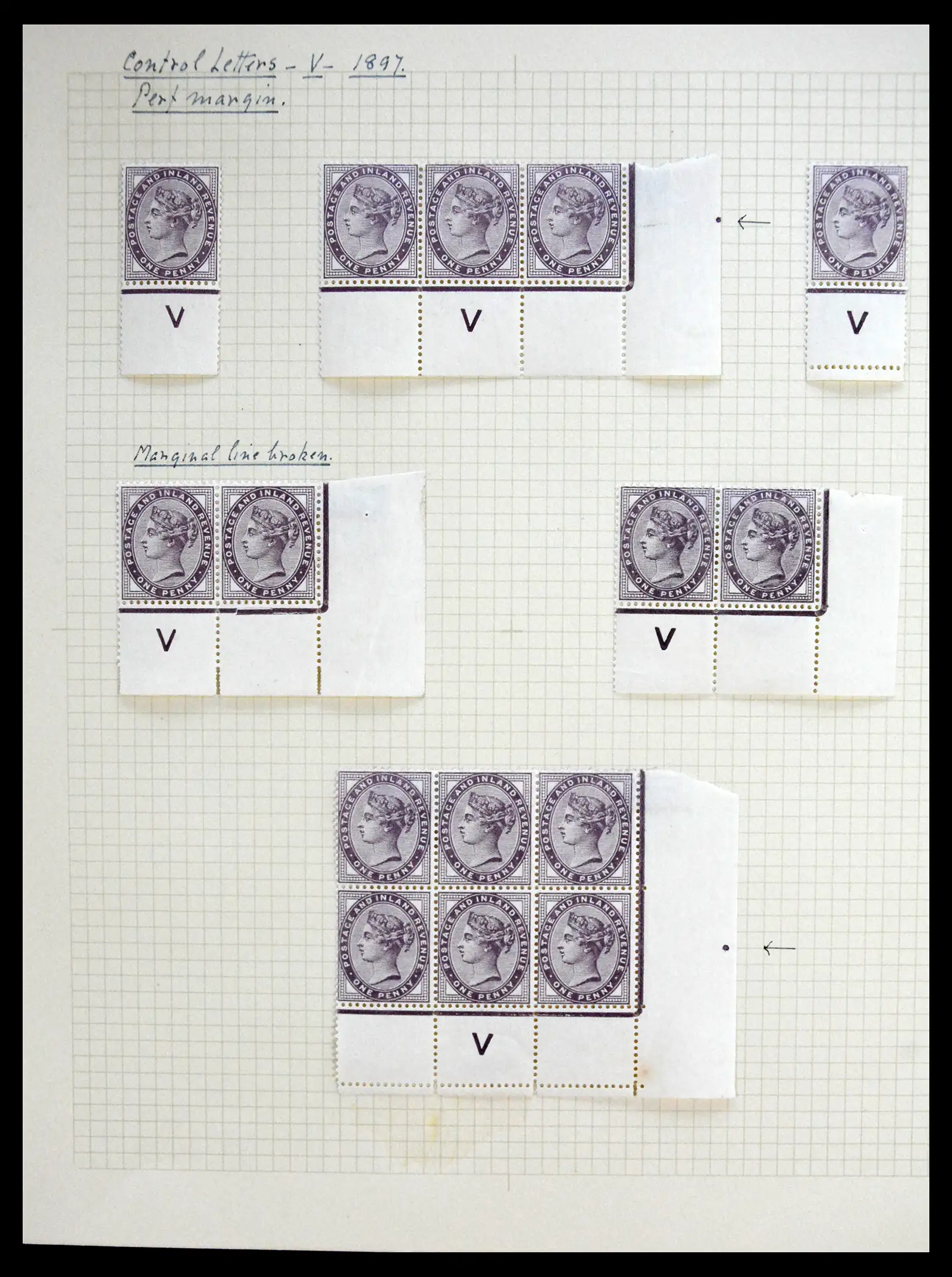 41217 0012 - Stamp collection 41217 Great Britain classics 1855-1930.