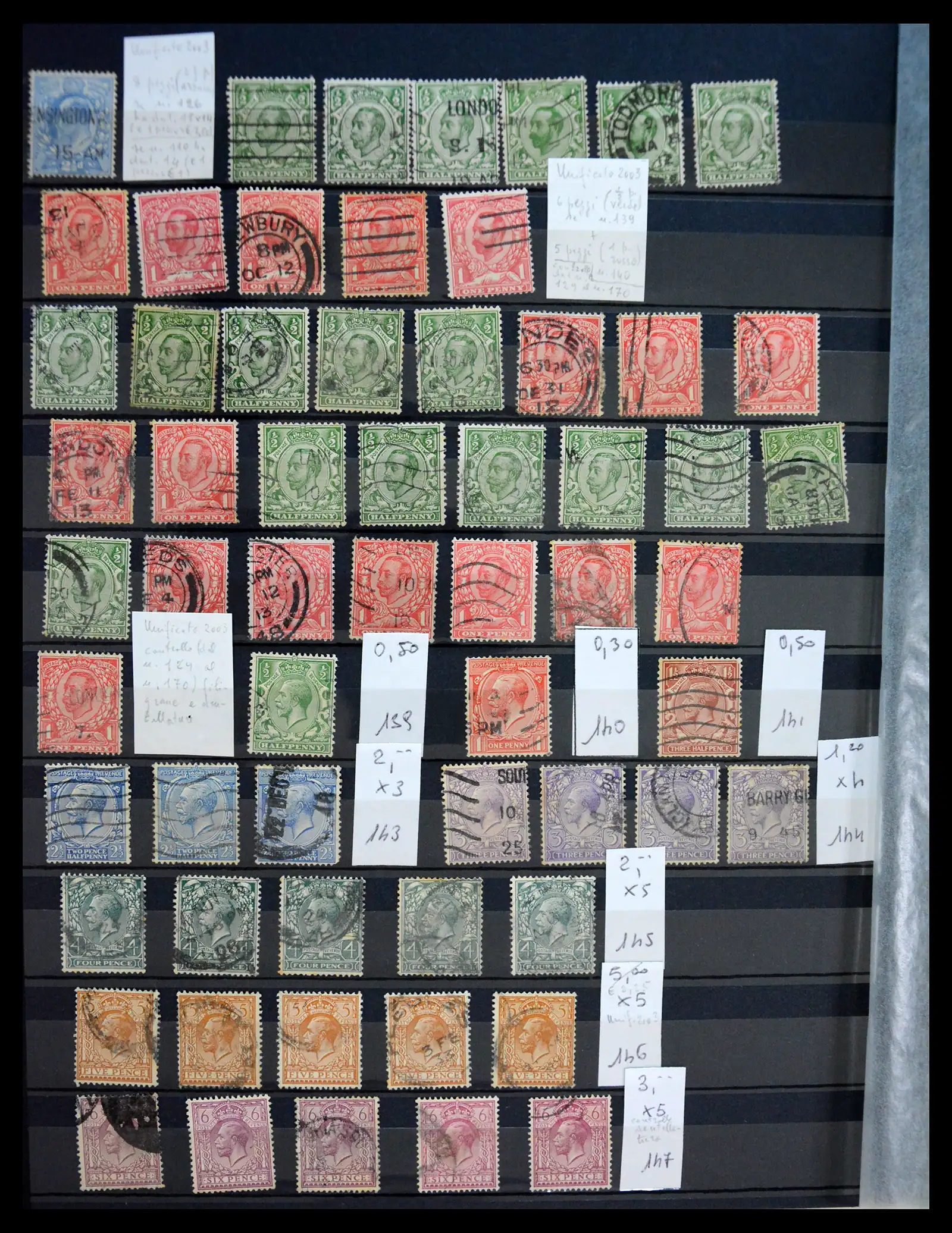 41217 0026 - Postzegelverzameling 41217 Engeland klassiek 1855-1930.