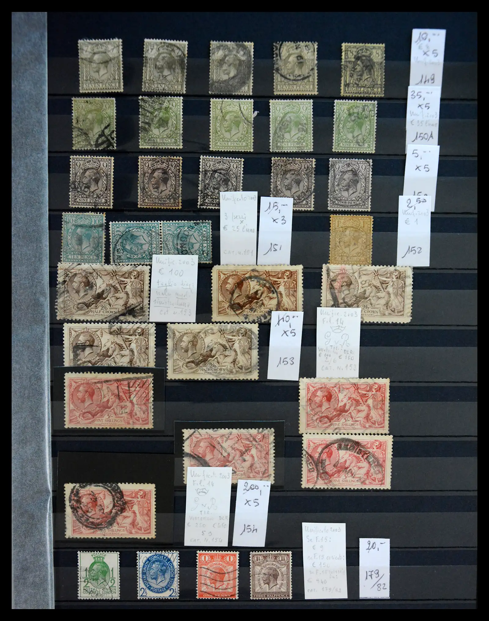 41217 0027 - Postzegelverzameling 41217 Engeland klassiek 1855-1930.