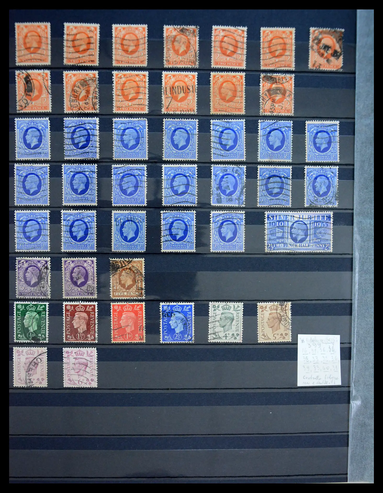 41217 0034 - Postzegelverzameling 41217 Engeland klassiek 1855-1930.