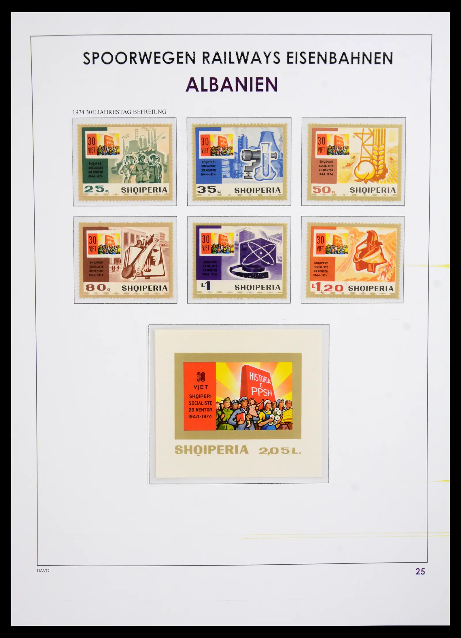 41220 0026 - Postzegelverzameling 41220 Motief treinen supercollectie 1890-1990.