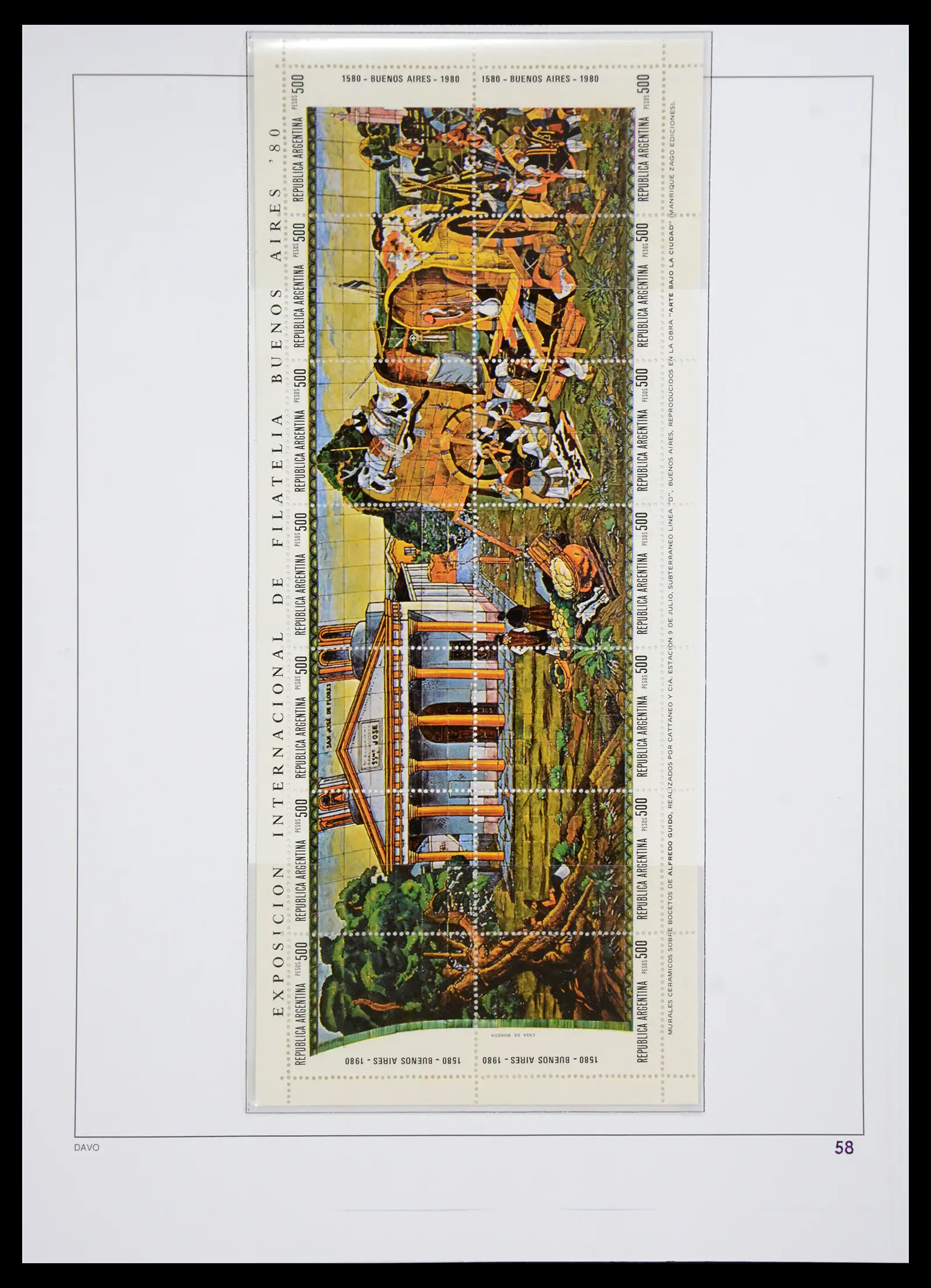 41220 0059 - Postzegelverzameling 41220 Motief treinen supercollectie 1890-1990.