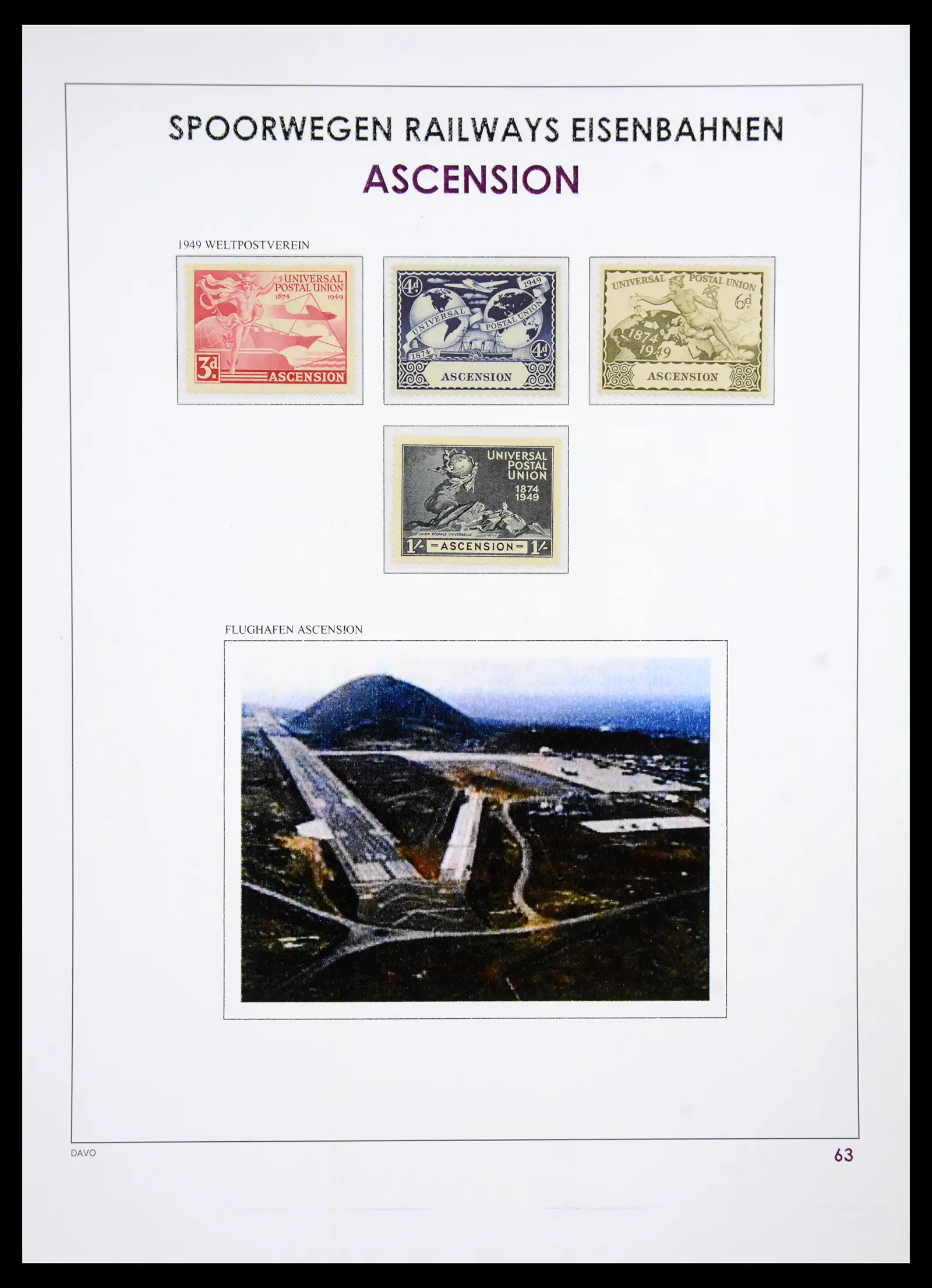 41220 0066 - Postzegelverzameling 41220 Motief treinen supercollectie 1890-1990.