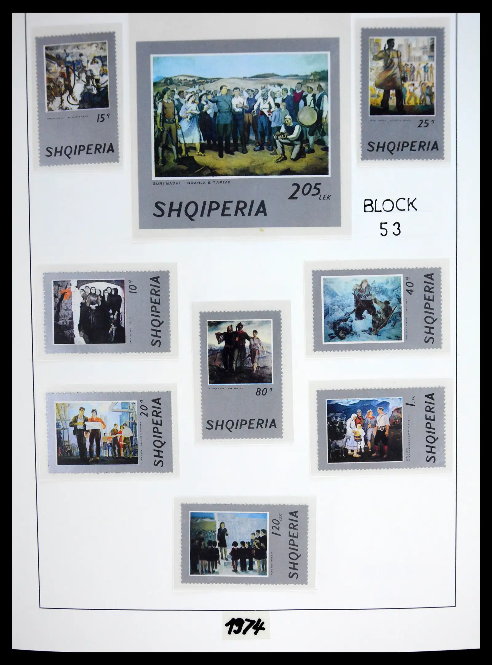 41221 0100 - Stamp collection 41221 Albania 1963-2005.