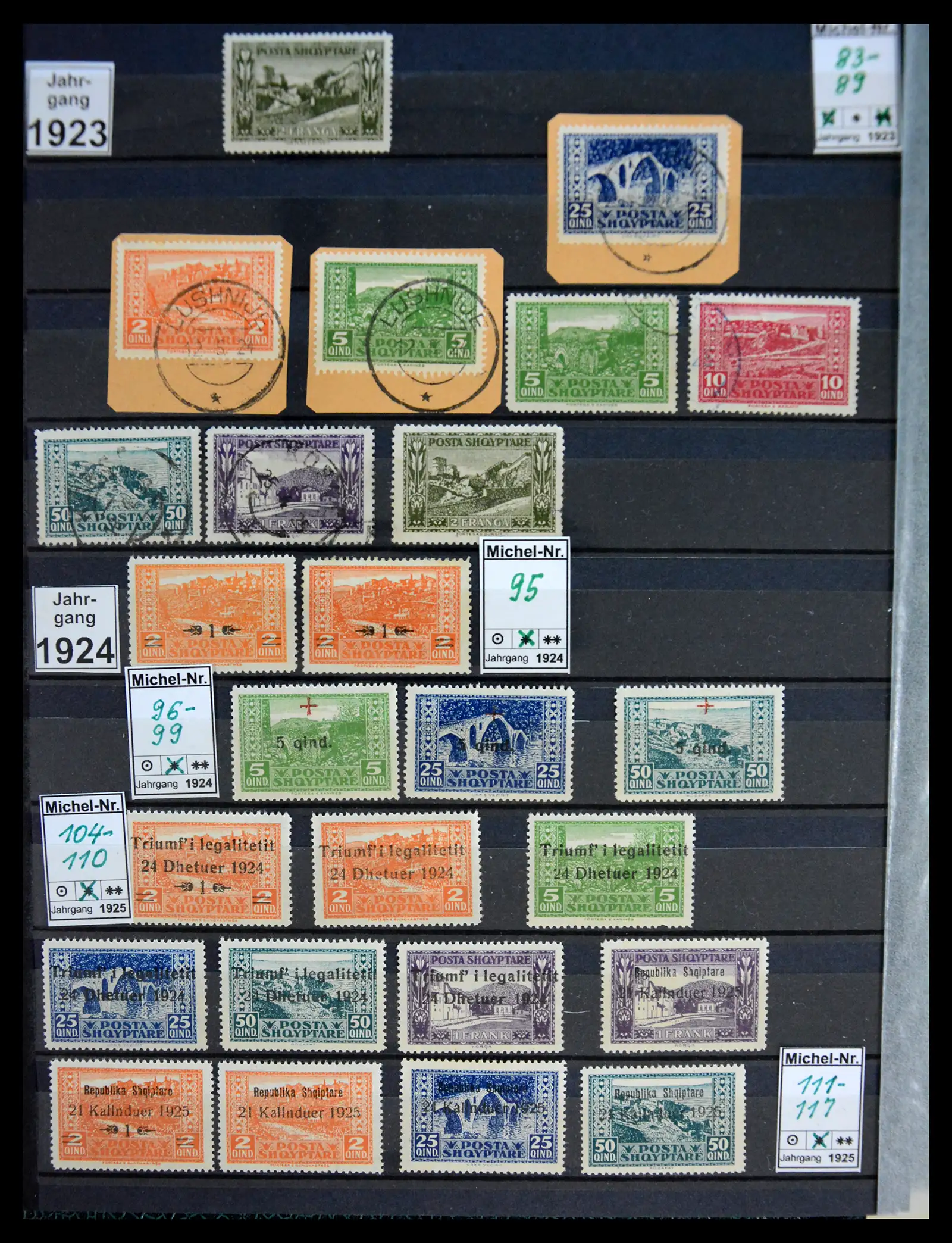 41222 0002 - Stamp collection 41222 Albania used 1913-1980.