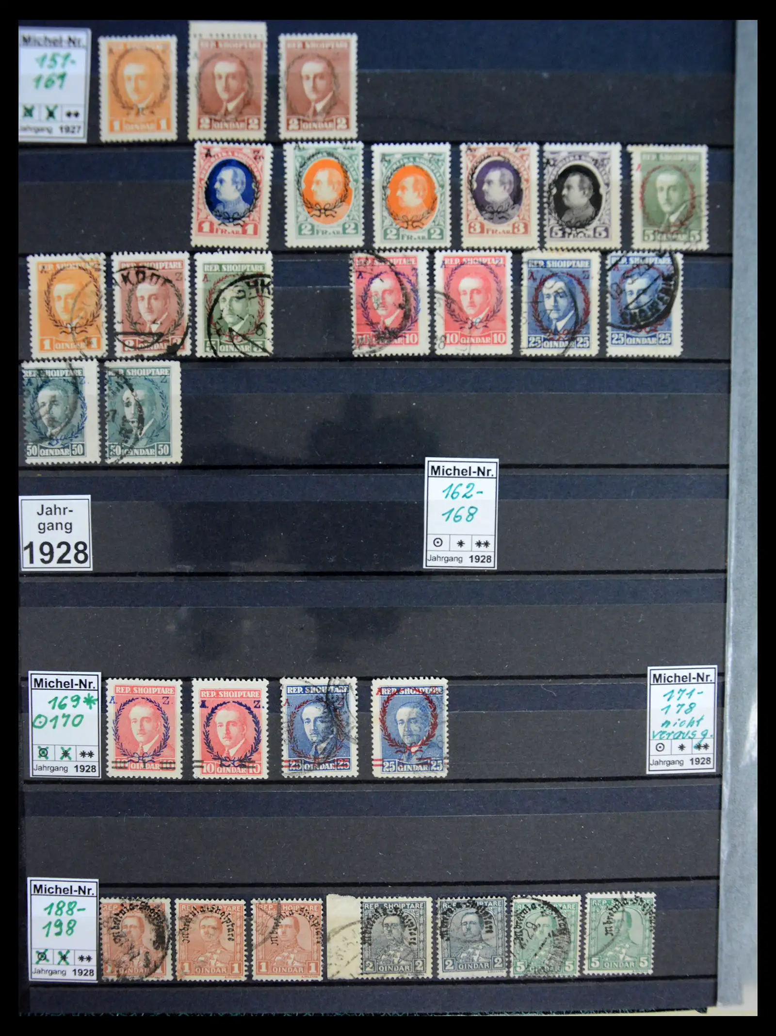 41222 0004 - Stamp collection 41222 Albania used 1913-1980.