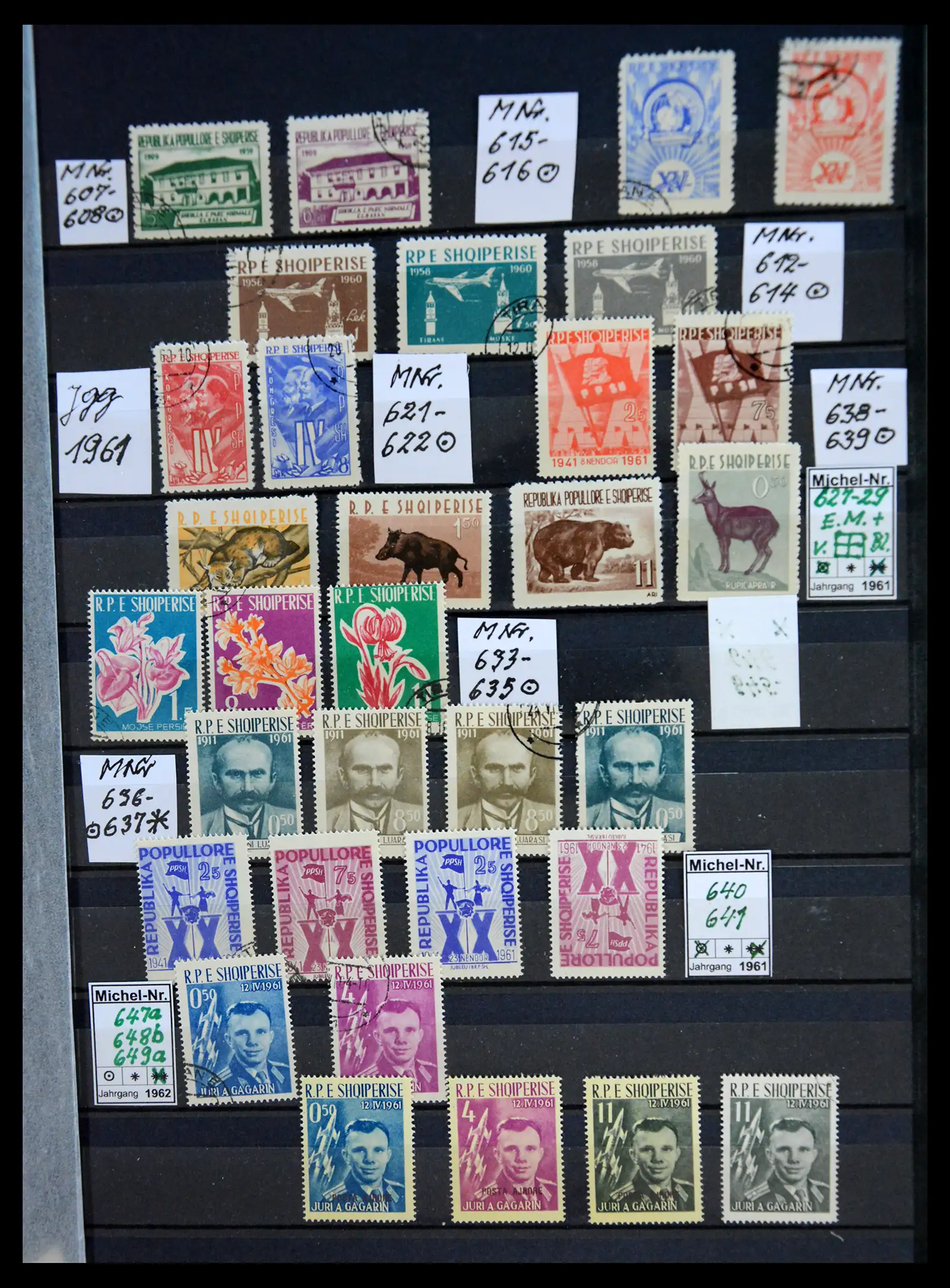 41222 0010 - Stamp collection 41222 Albania used 1913-1980.