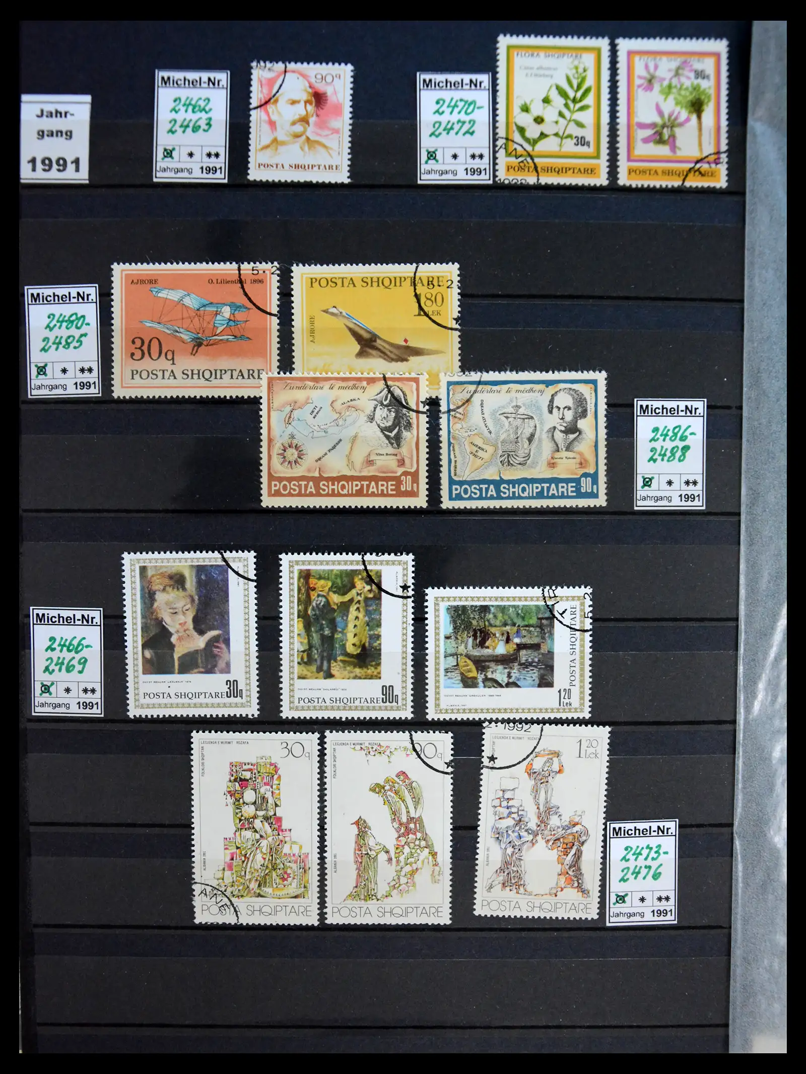 41222 0017 - Stamp collection 41222 Albania used 1913-1980.