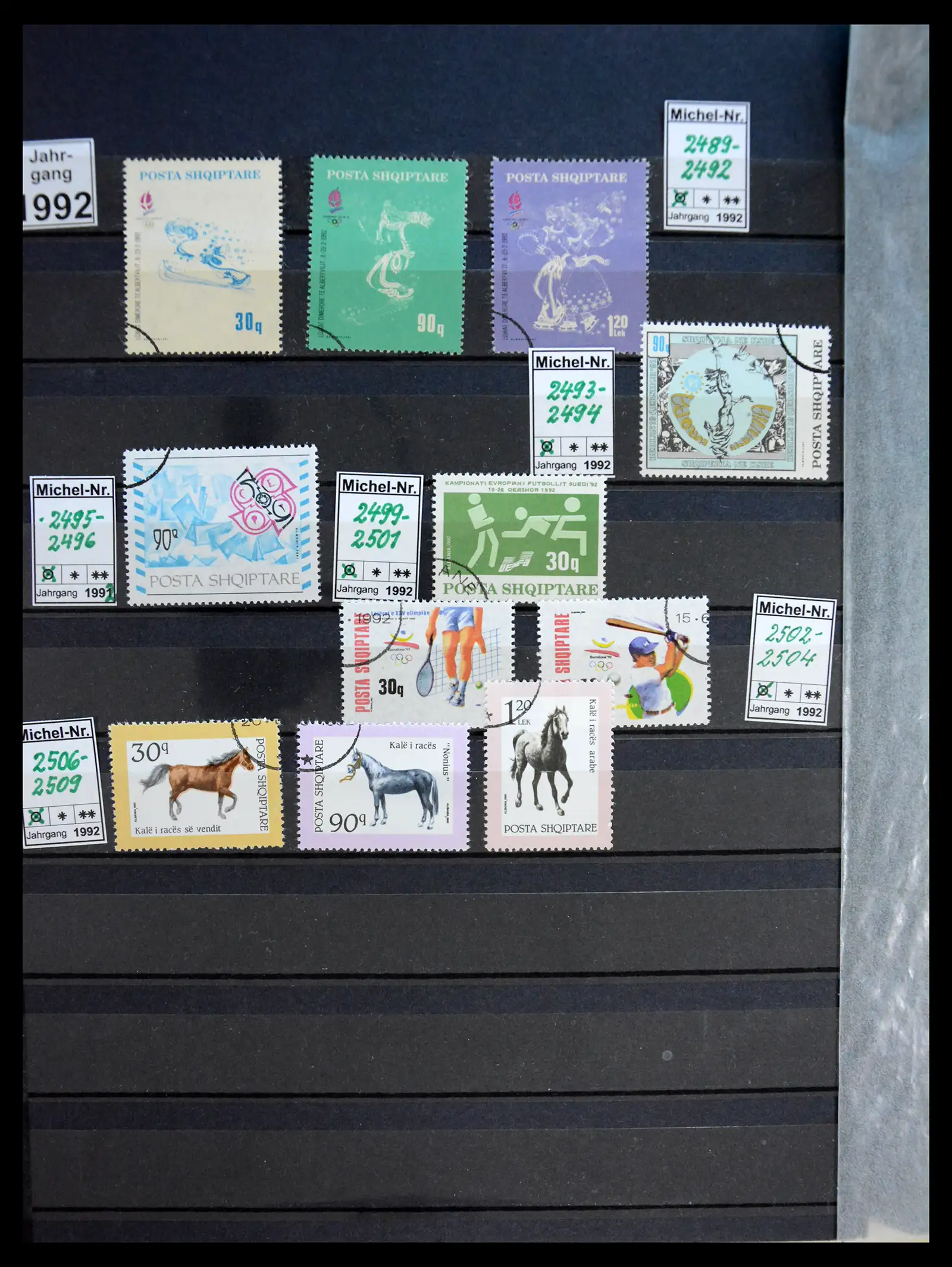 41222 0021 - Stamp collection 41222 Albania used 1913-1980.