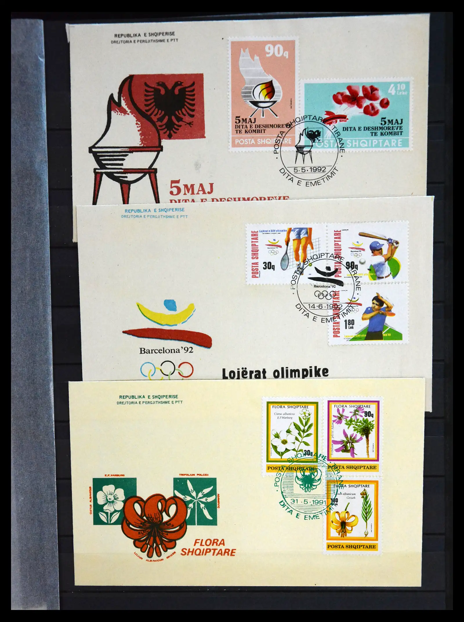 41222 0022 - Stamp collection 41222 Albania used 1913-1980.