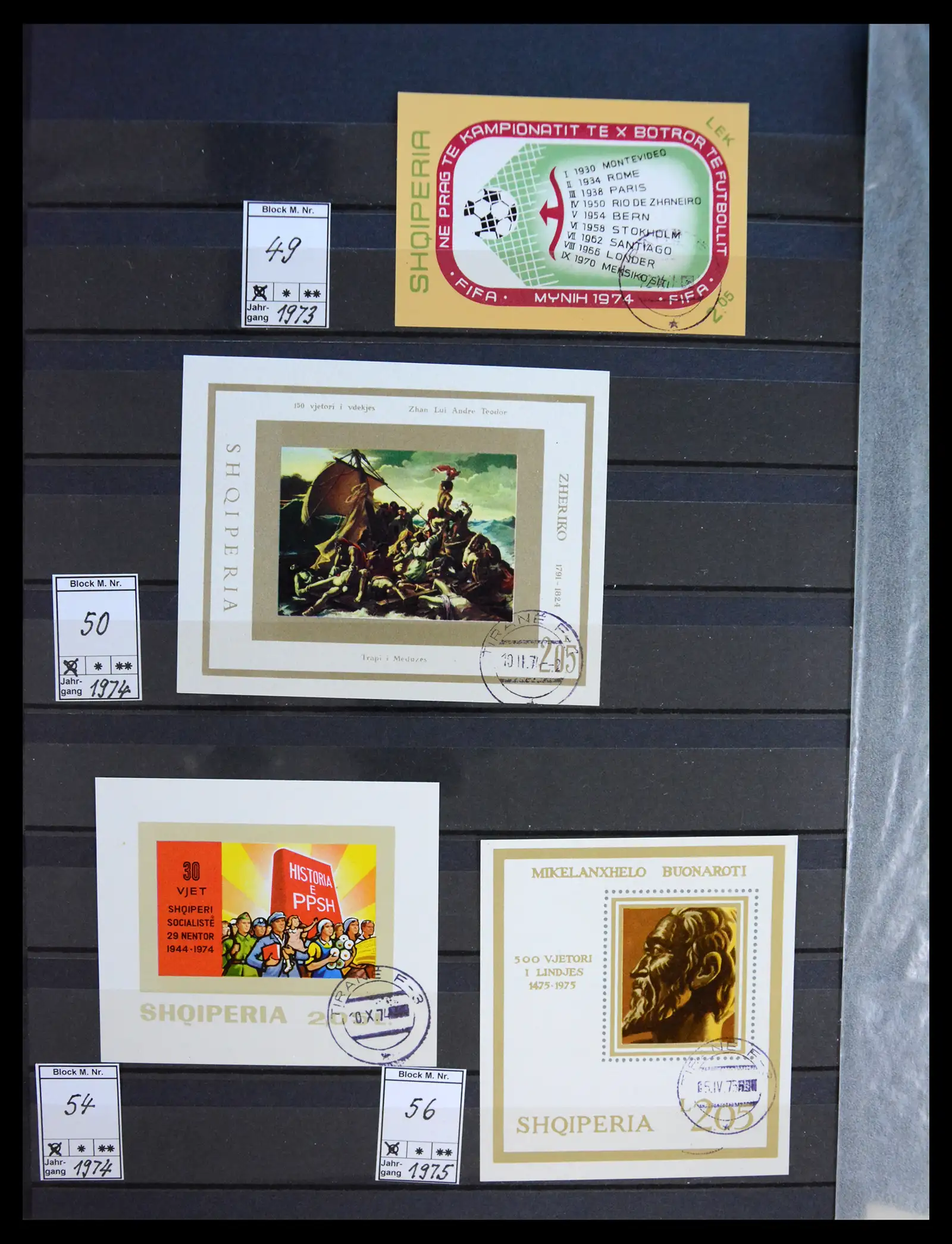 41222 0023 - Stamp collection 41222 Albania used 1913-1980.