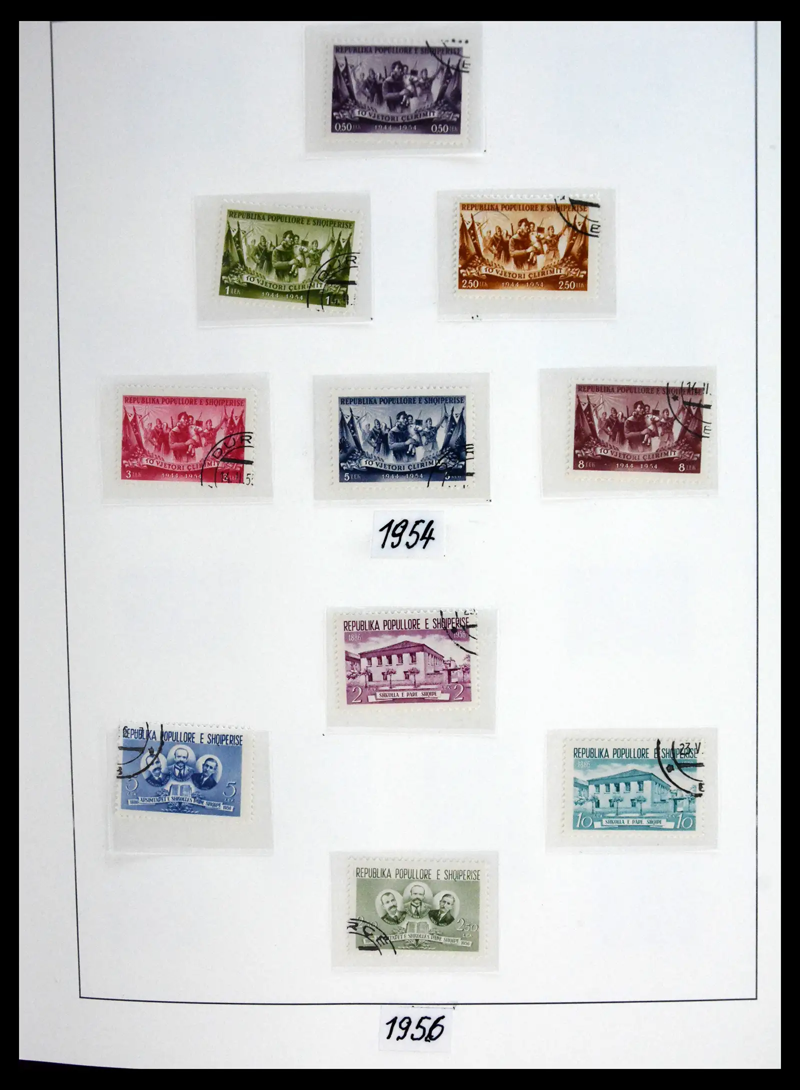 41222 0028 - Stamp collection 41222 Albania used 1913-1980.