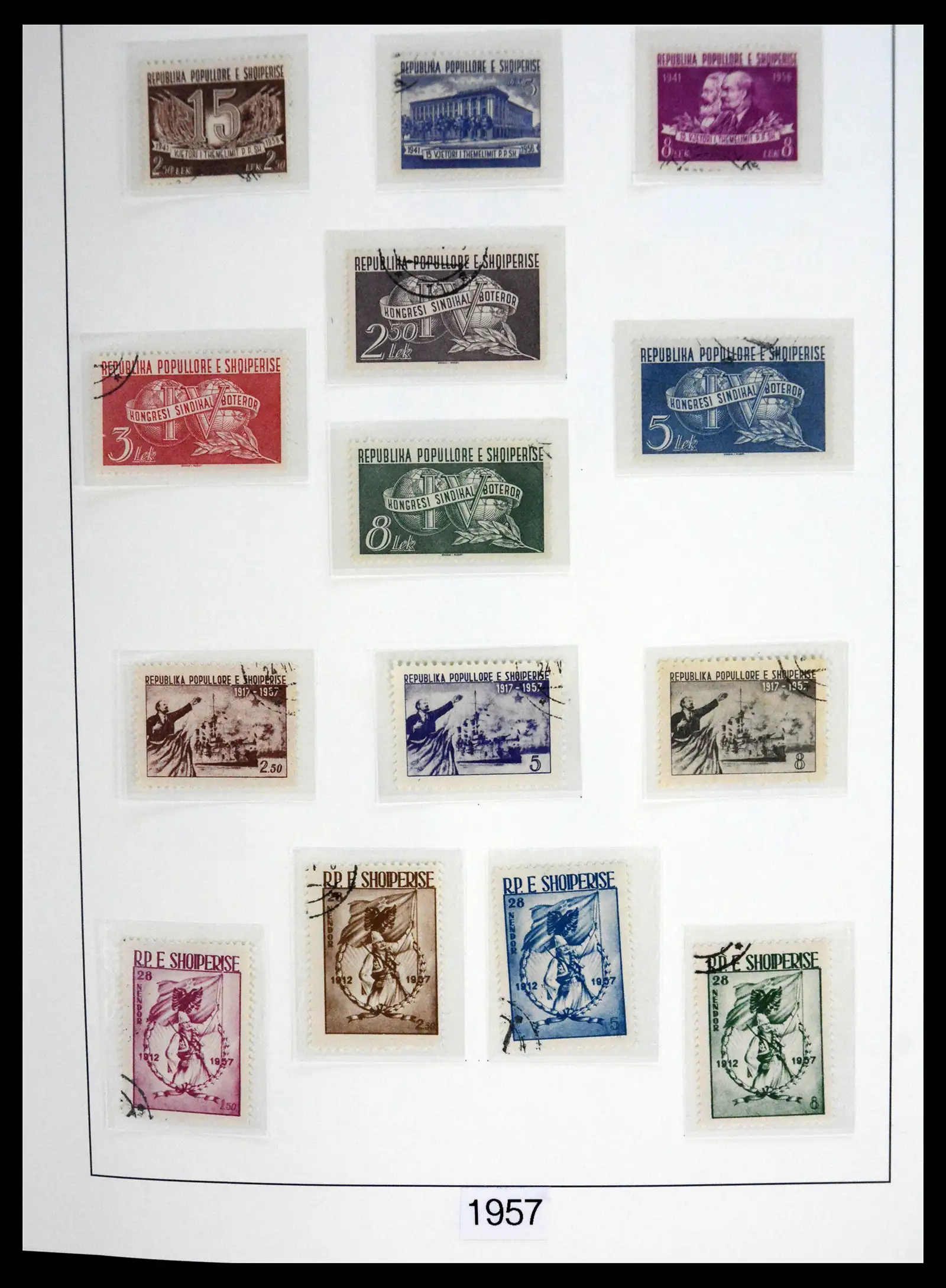 41222 0029 - Stamp collection 41222 Albania used 1913-1980.
