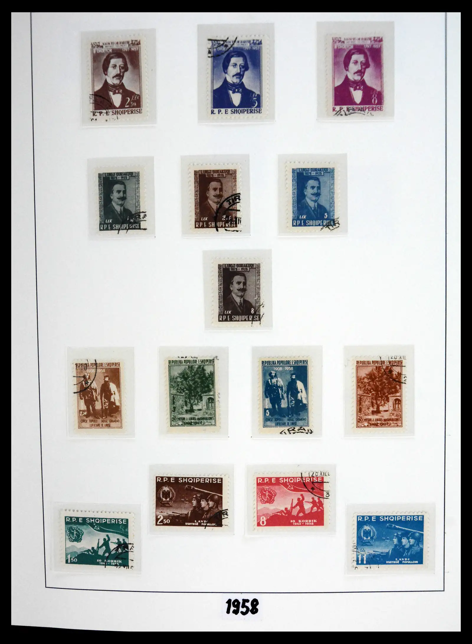 41222 0030 - Stamp collection 41222 Albania used 1913-1980.