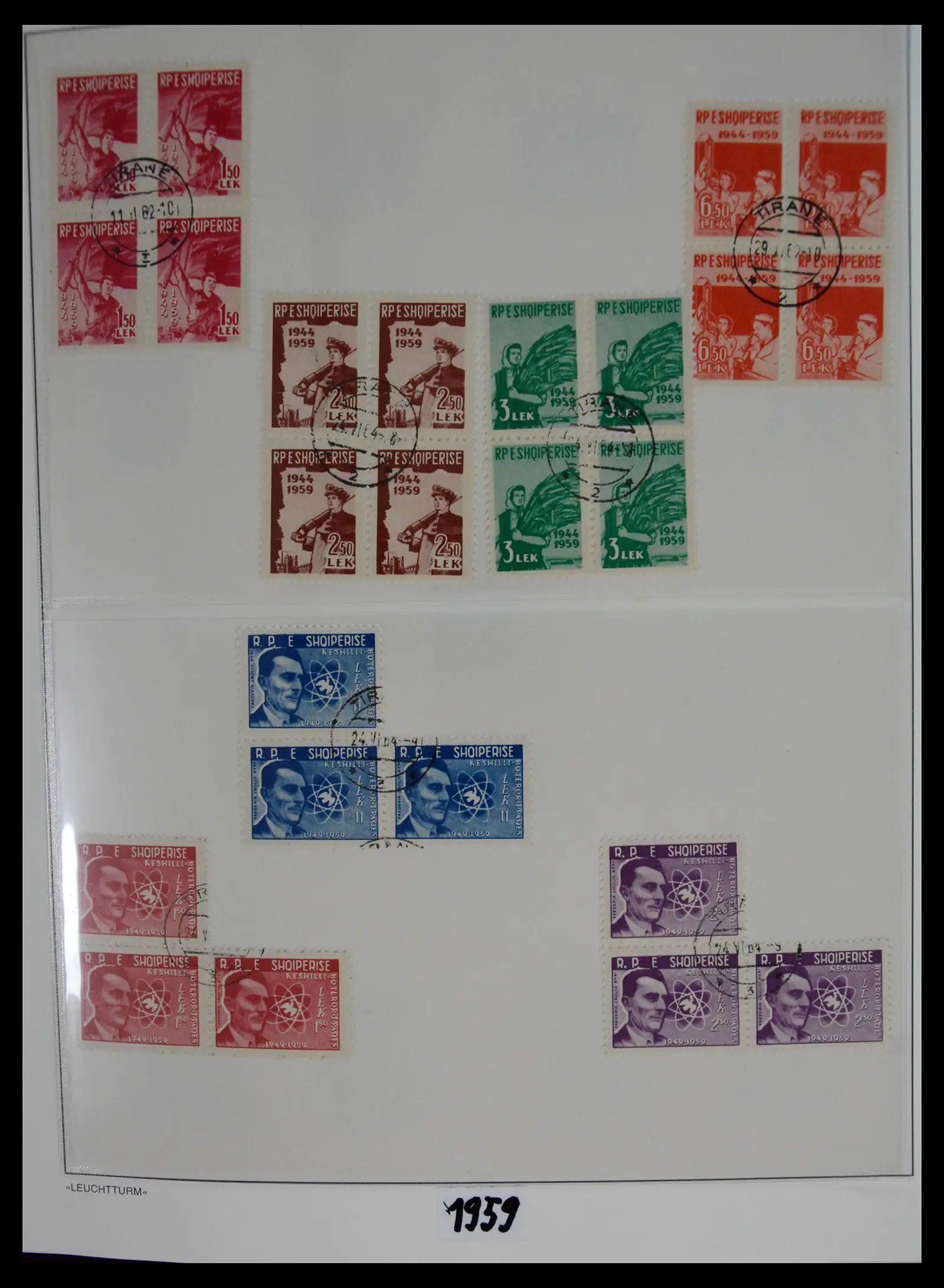 41222 0033 - Stamp collection 41222 Albania used 1913-1980.