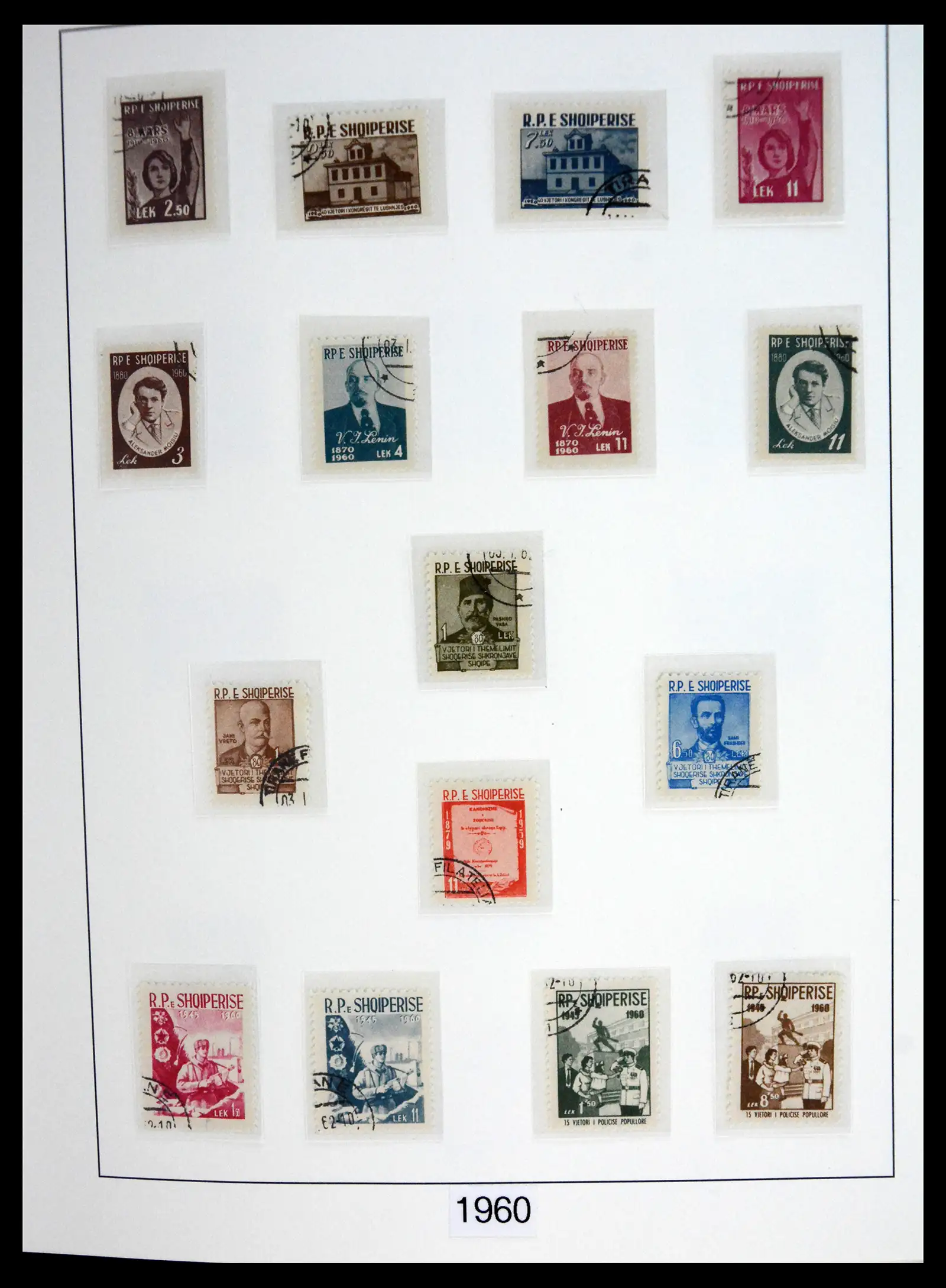 41222 0034 - Stamp collection 41222 Albania used 1913-1980.