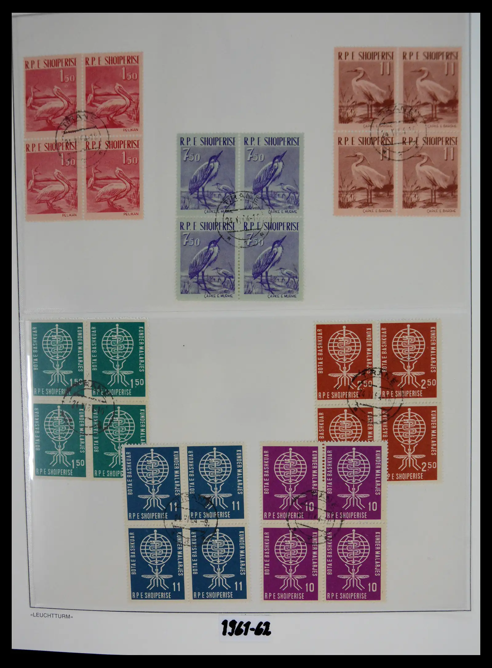 41222 0037 - Stamp collection 41222 Albania used 1913-1980.