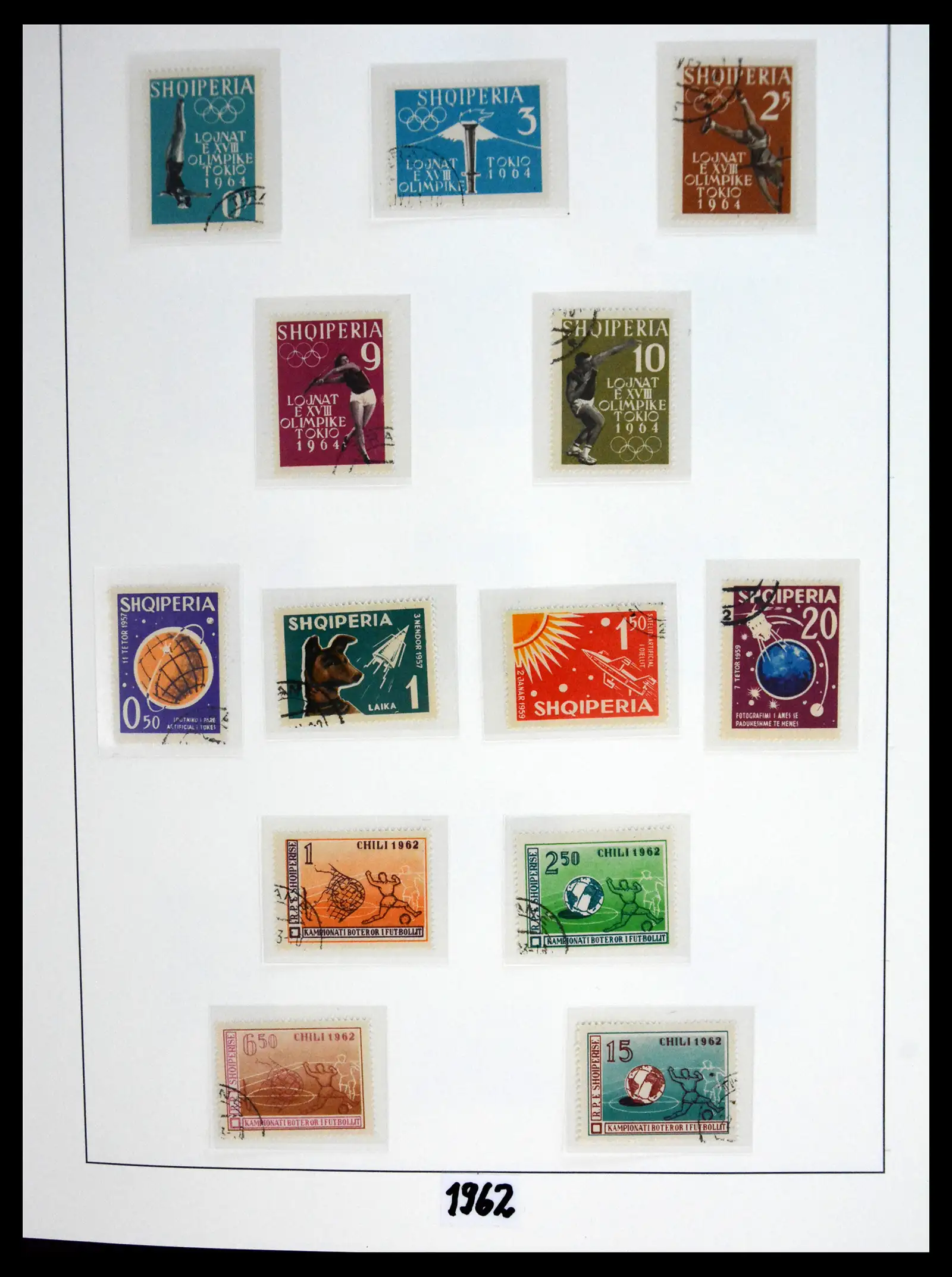 41222 0041 - Stamp collection 41222 Albania used 1913-1980.