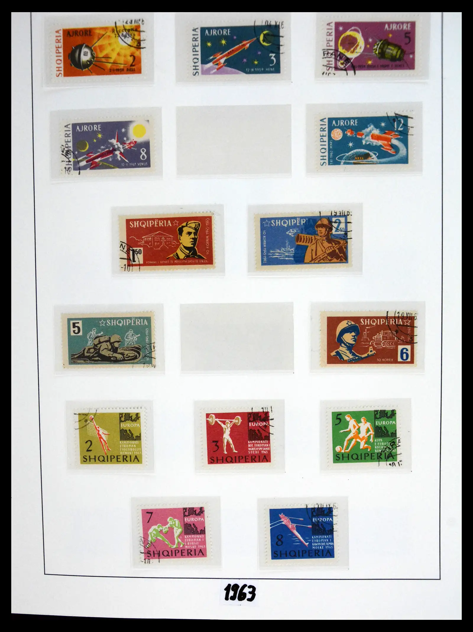 41222 0046 - Stamp collection 41222 Albania used 1913-1980.