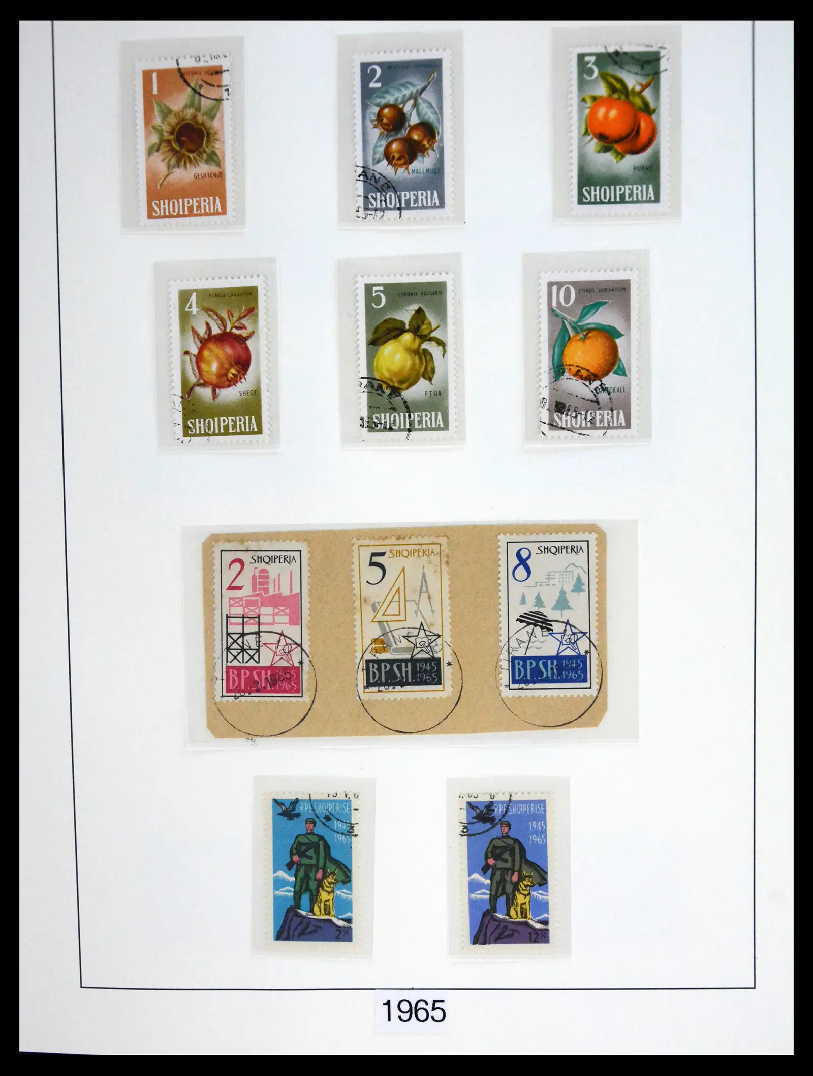 41222 0057 - Stamp collection 41222 Albania used 1913-1980.