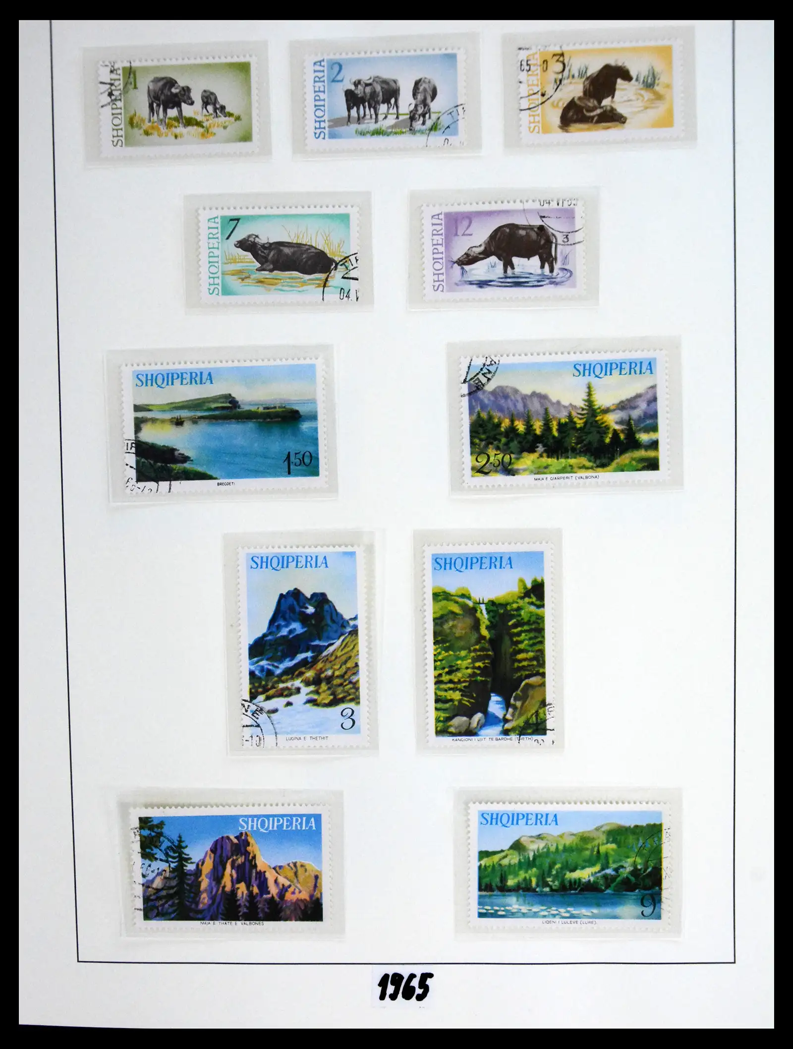 41222 0058 - Stamp collection 41222 Albania used 1913-1980.