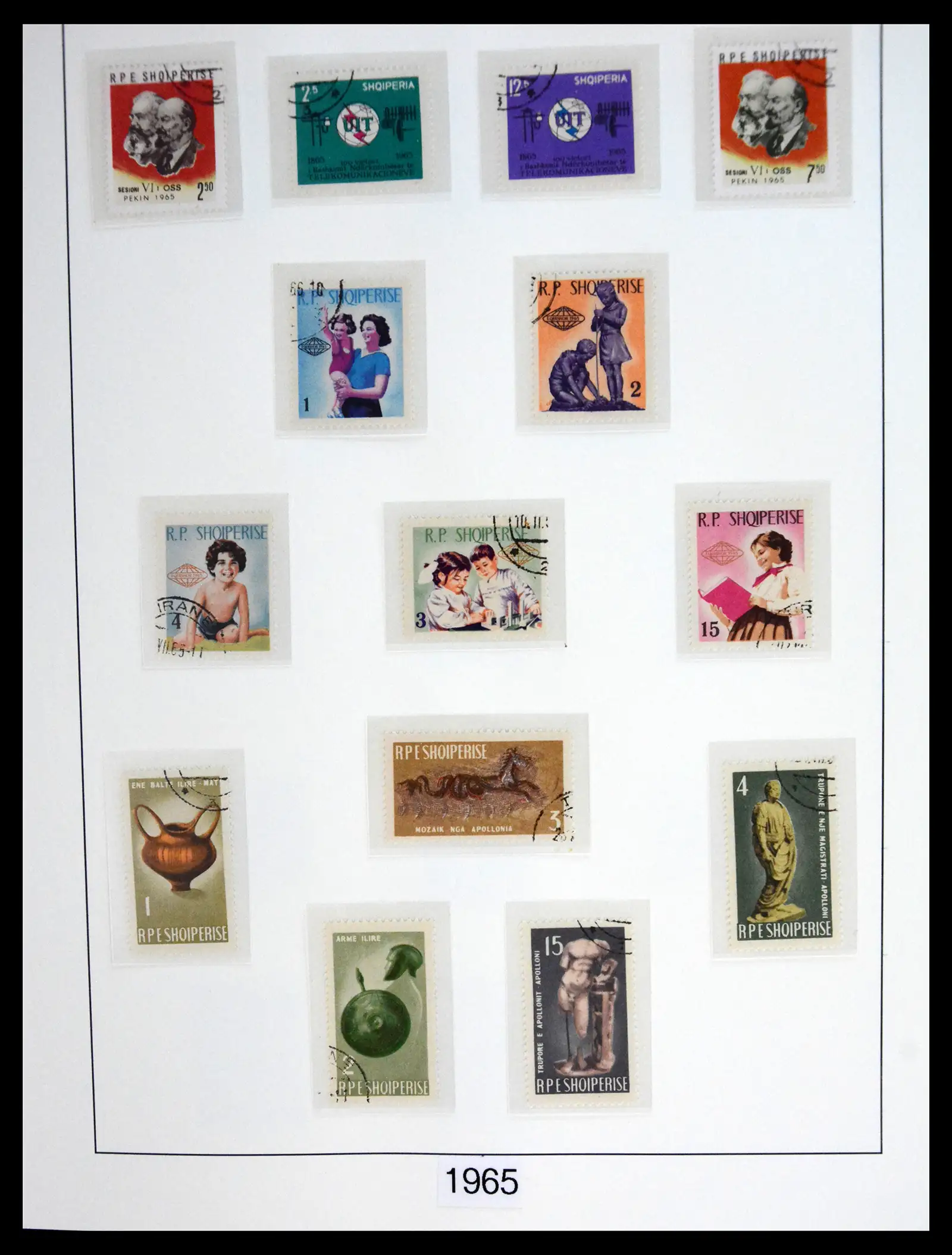 41222 0060 - Stamp collection 41222 Albania used 1913-1980.