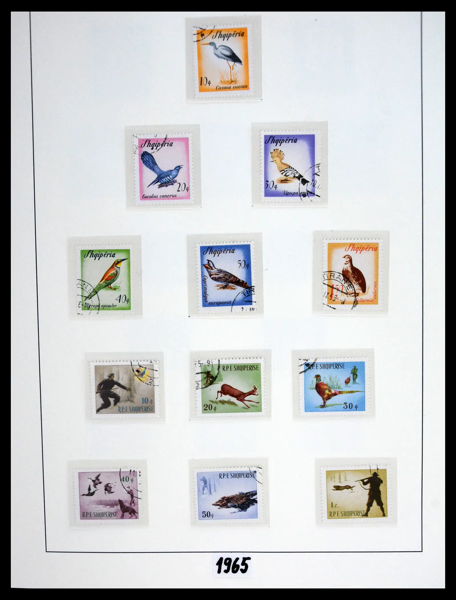 41222 0062 - Stamp collection 41222 Albania used 1913-1980.