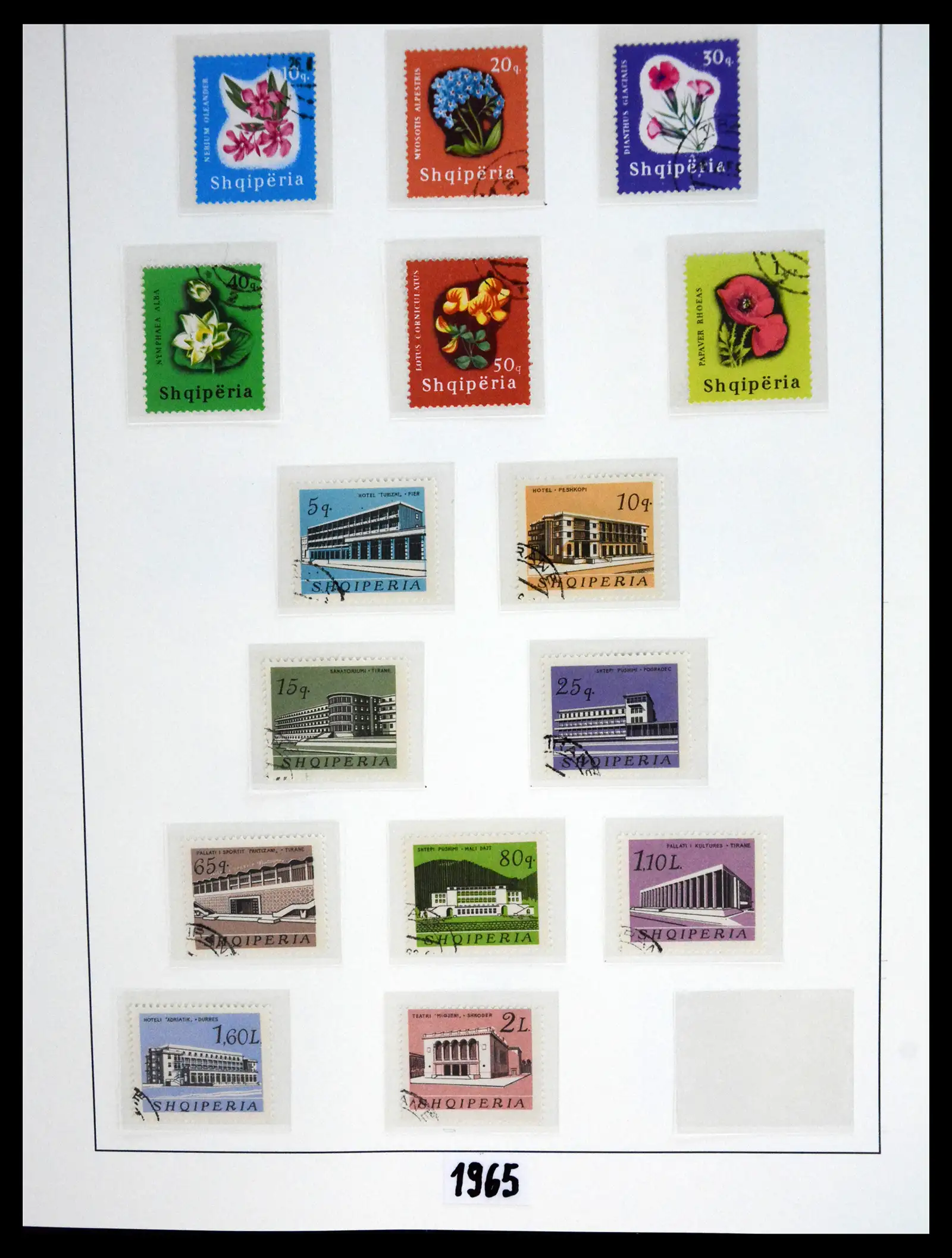 41222 0063 - Stamp collection 41222 Albania used 1913-1980.