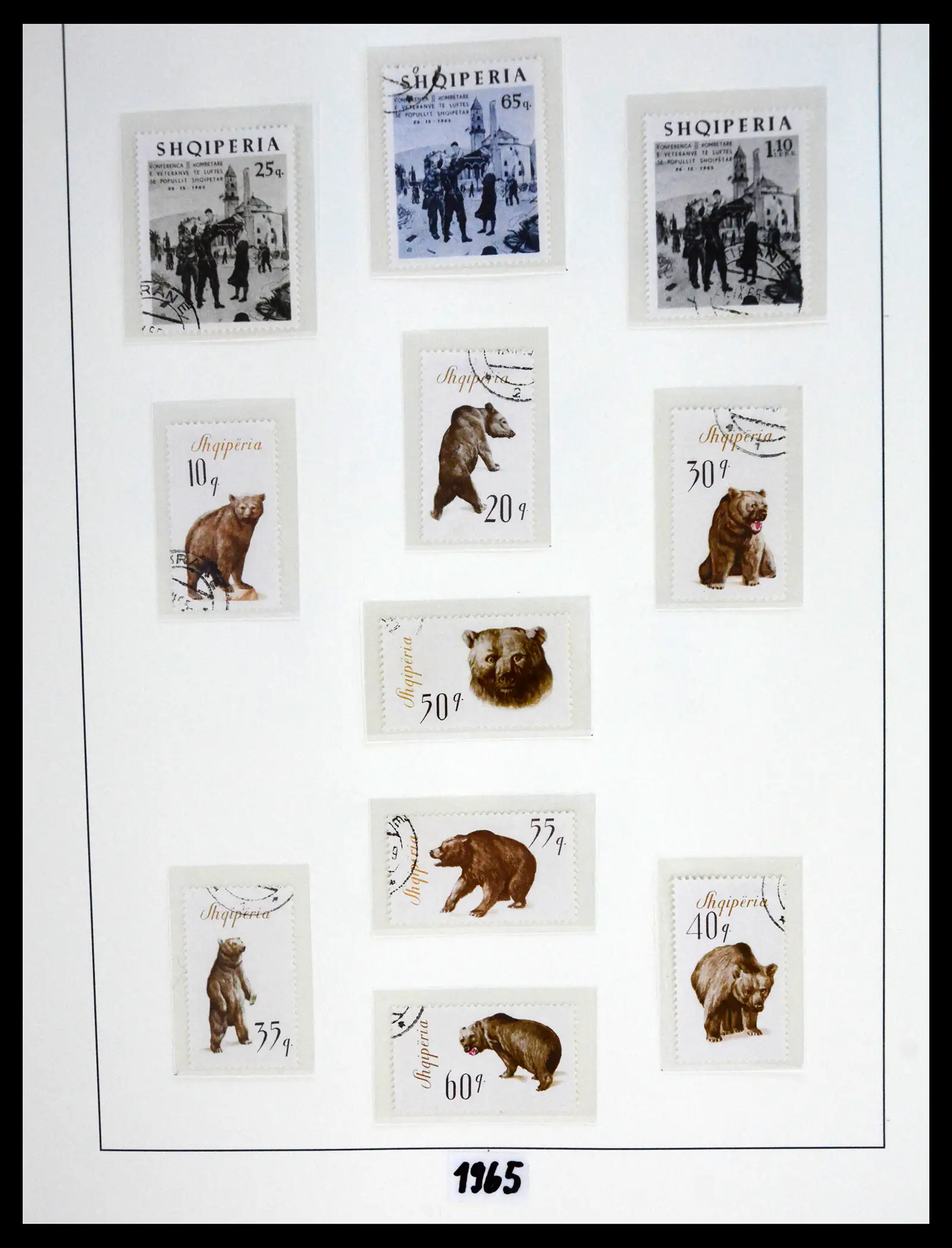 41222 0065 - Stamp collection 41222 Albania used 1913-1980.