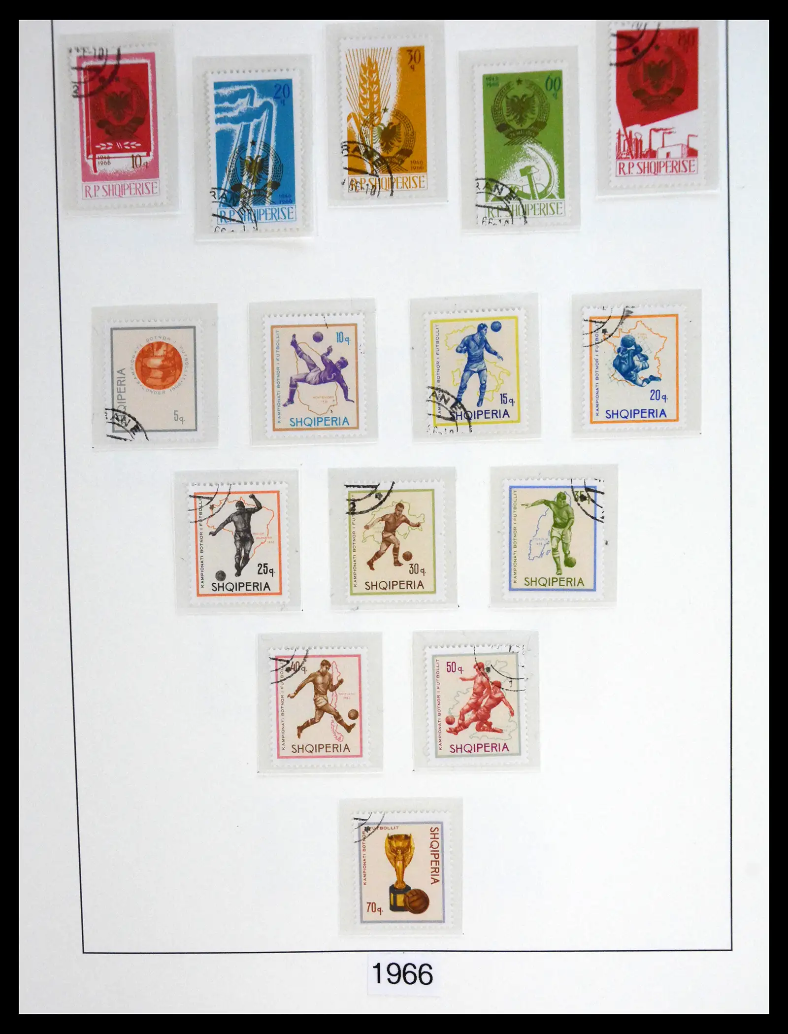 41222 0066 - Stamp collection 41222 Albania used 1913-1980.