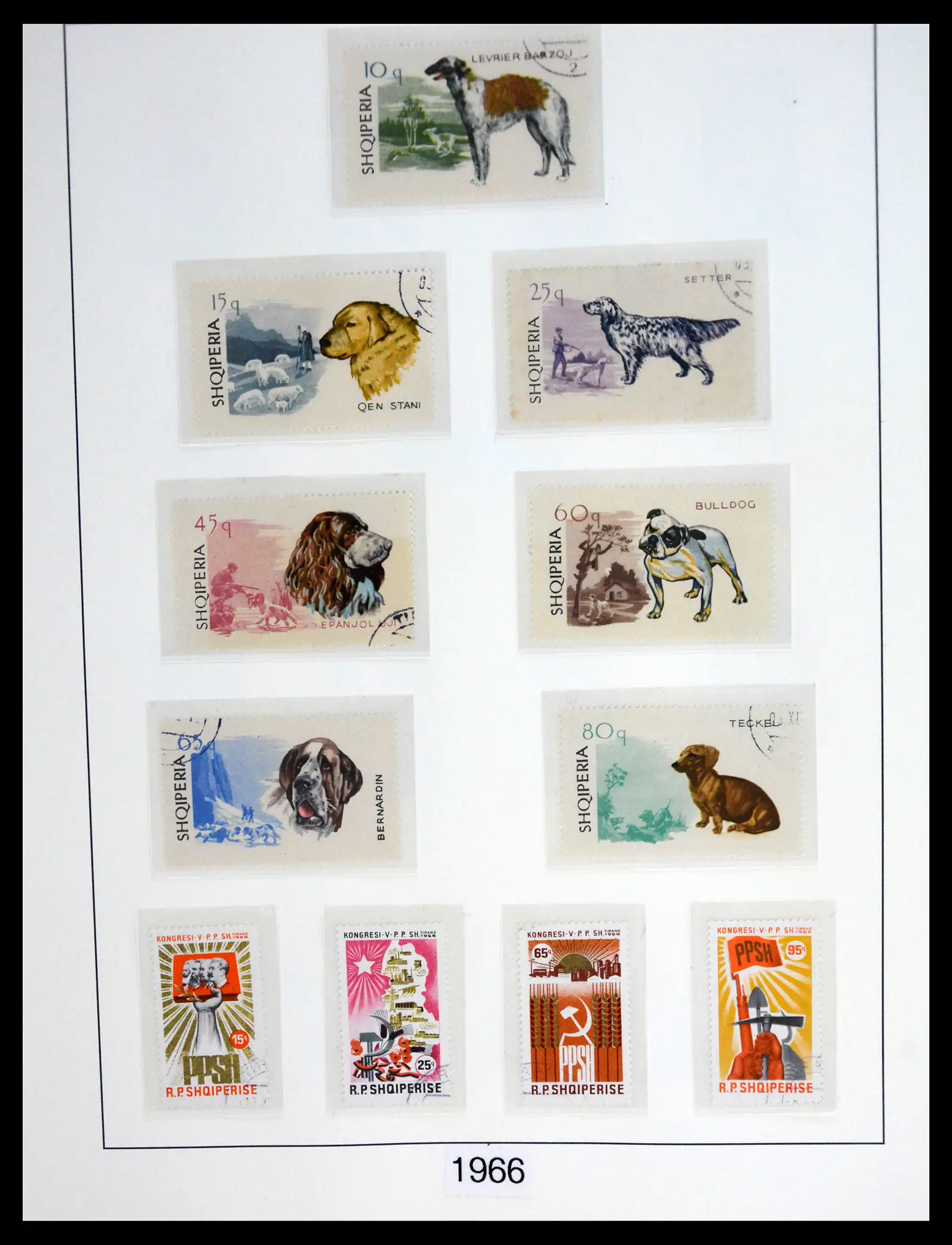 41222 0073 - Stamp collection 41222 Albania used 1913-1980.