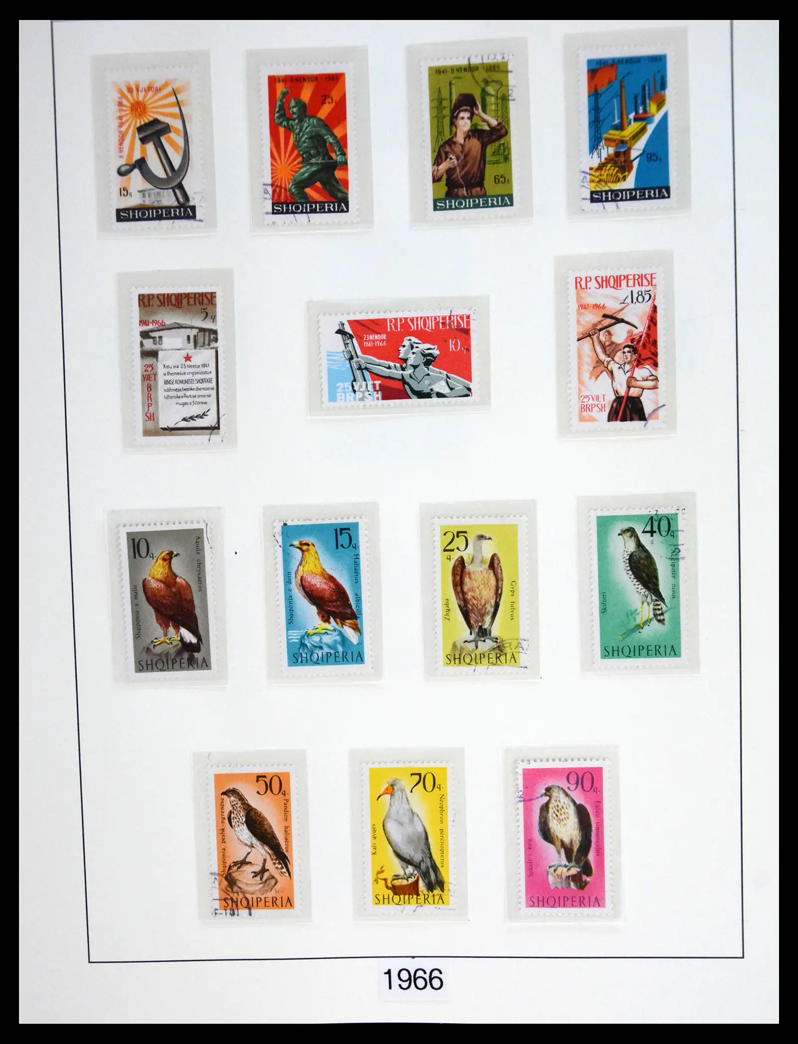 41222 0074 - Stamp collection 41222 Albania used 1913-1980.