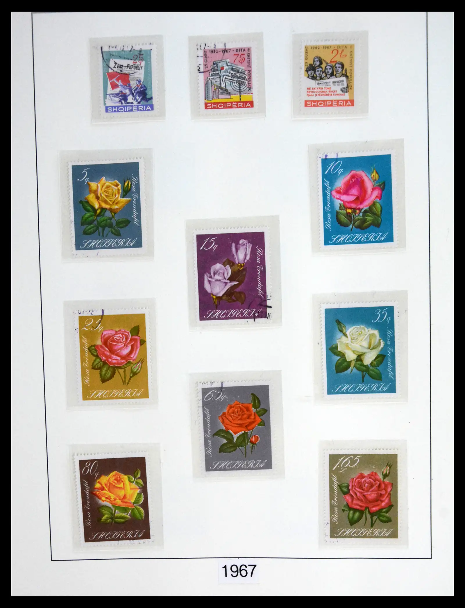 41222 0077 - Stamp collection 41222 Albania used 1913-1980.