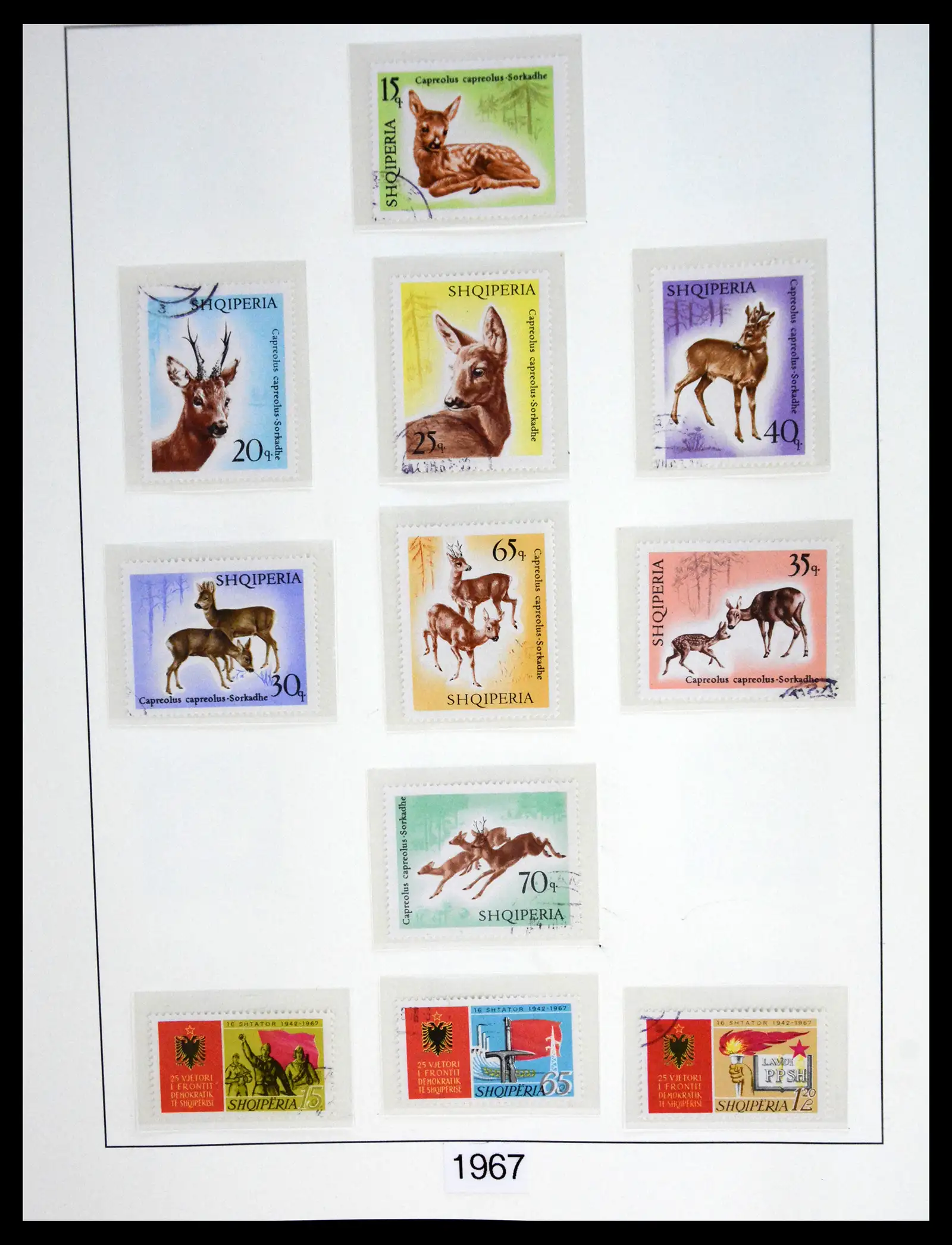 41222 0079 - Stamp collection 41222 Albania used 1913-1980.