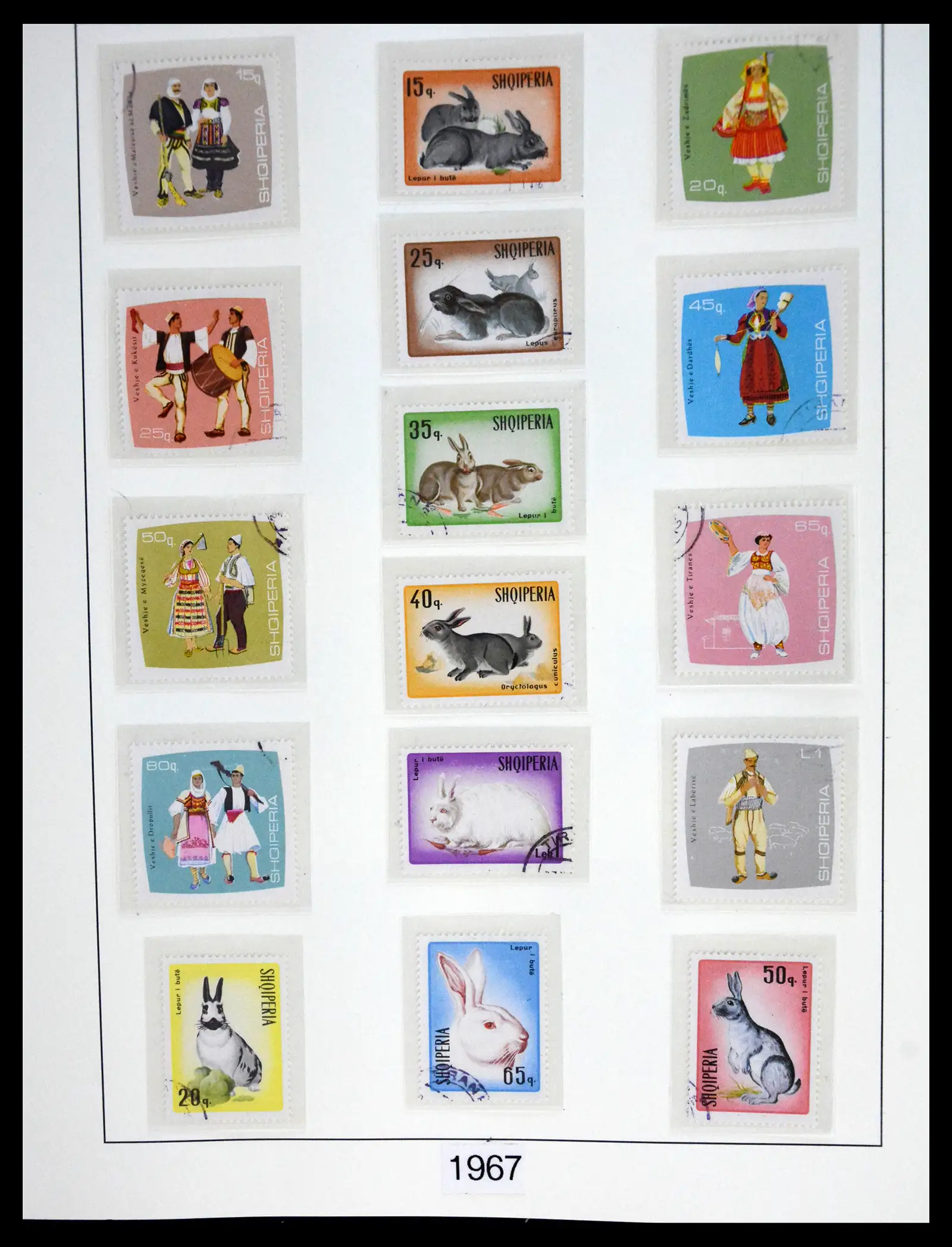 41222 0080 - Stamp collection 41222 Albania used 1913-1980.