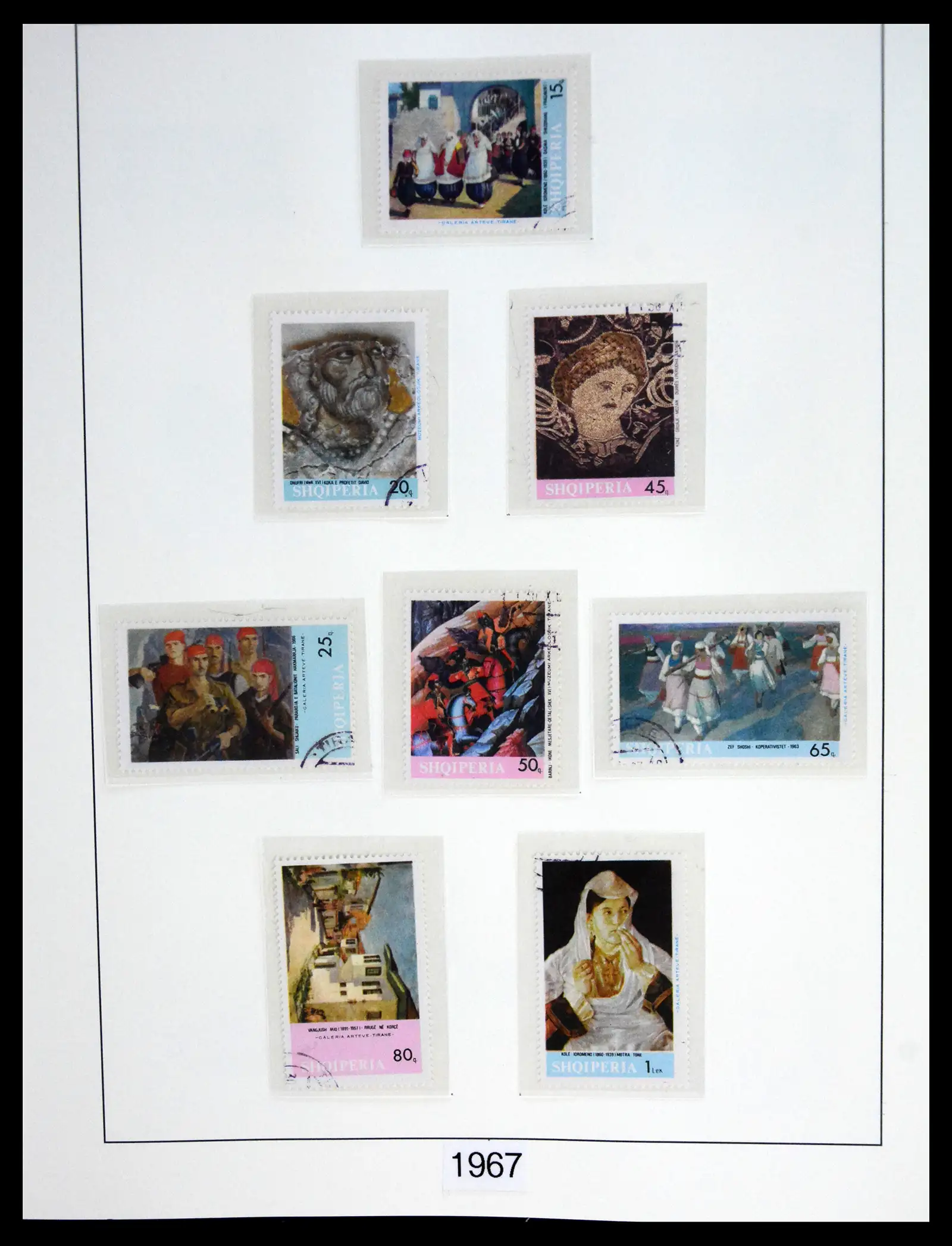 41222 0081 - Stamp collection 41222 Albania used 1913-1980.