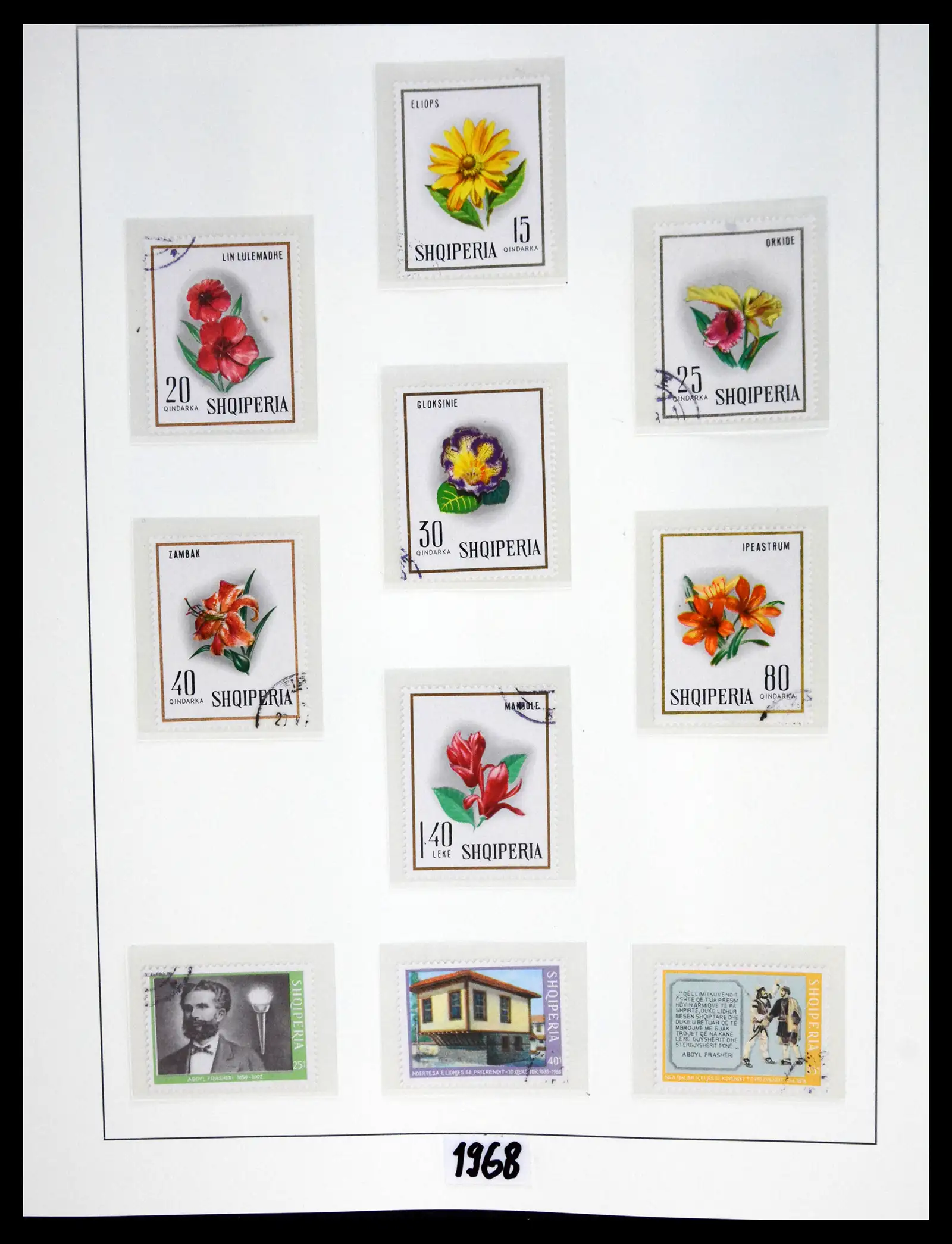 41222 0089 - Stamp collection 41222 Albania used 1913-1980.