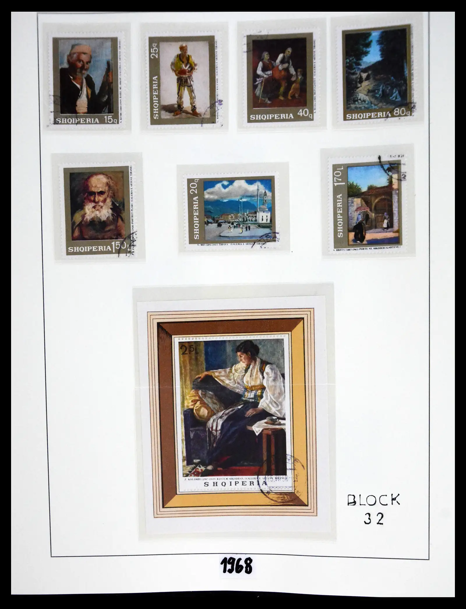 41222 0090 - Stamp collection 41222 Albania used 1913-1980.