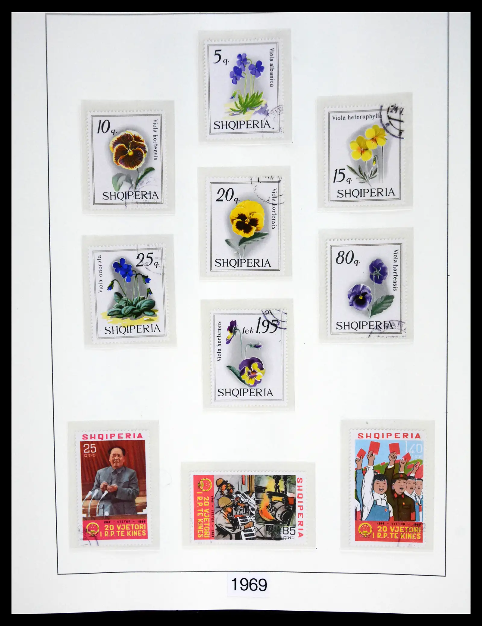 41222 0097 - Stamp collection 41222 Albania used 1913-1980.