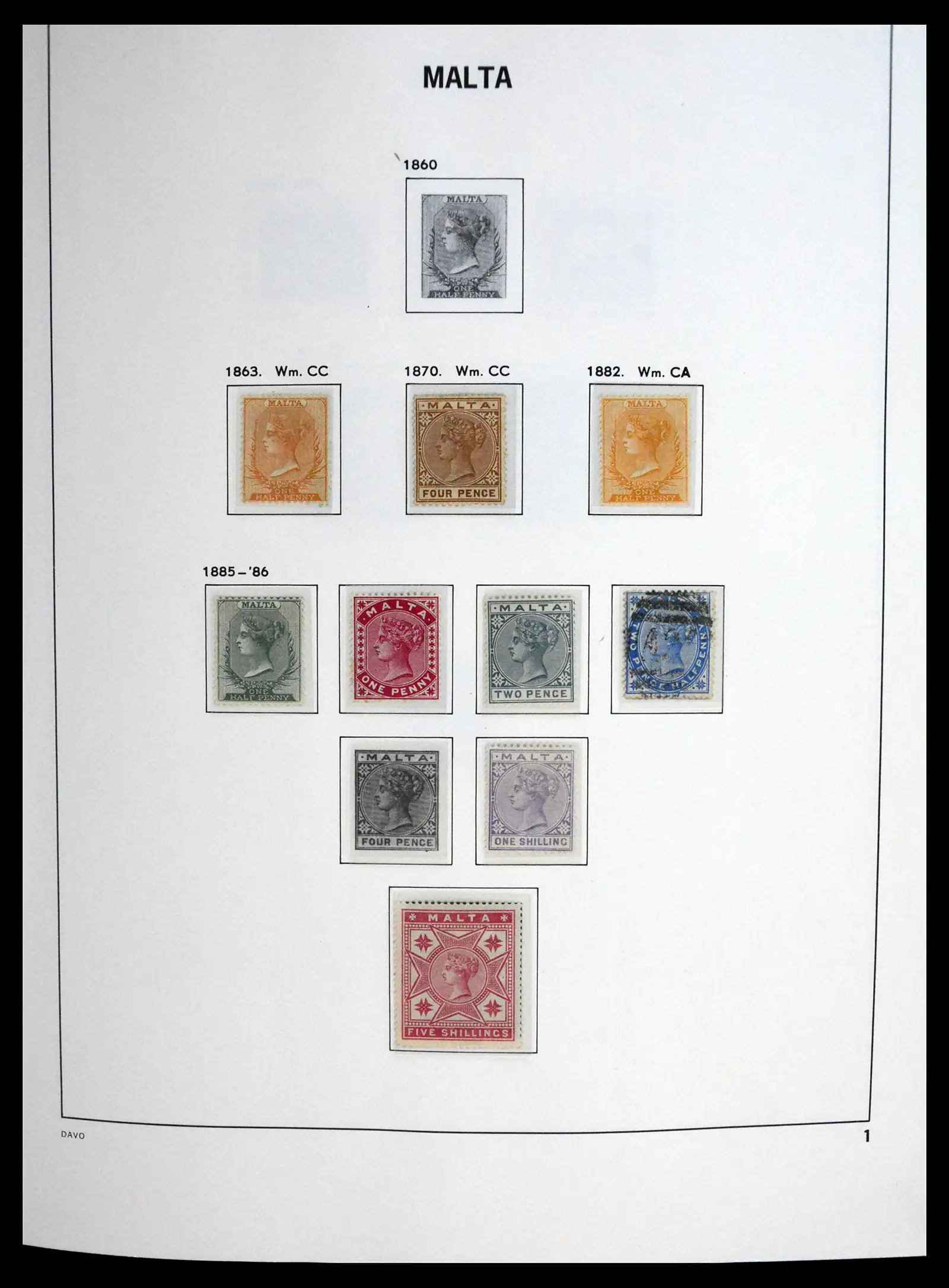 41223 0001 - Stamp collection 41223 Malta 1863-2024!!