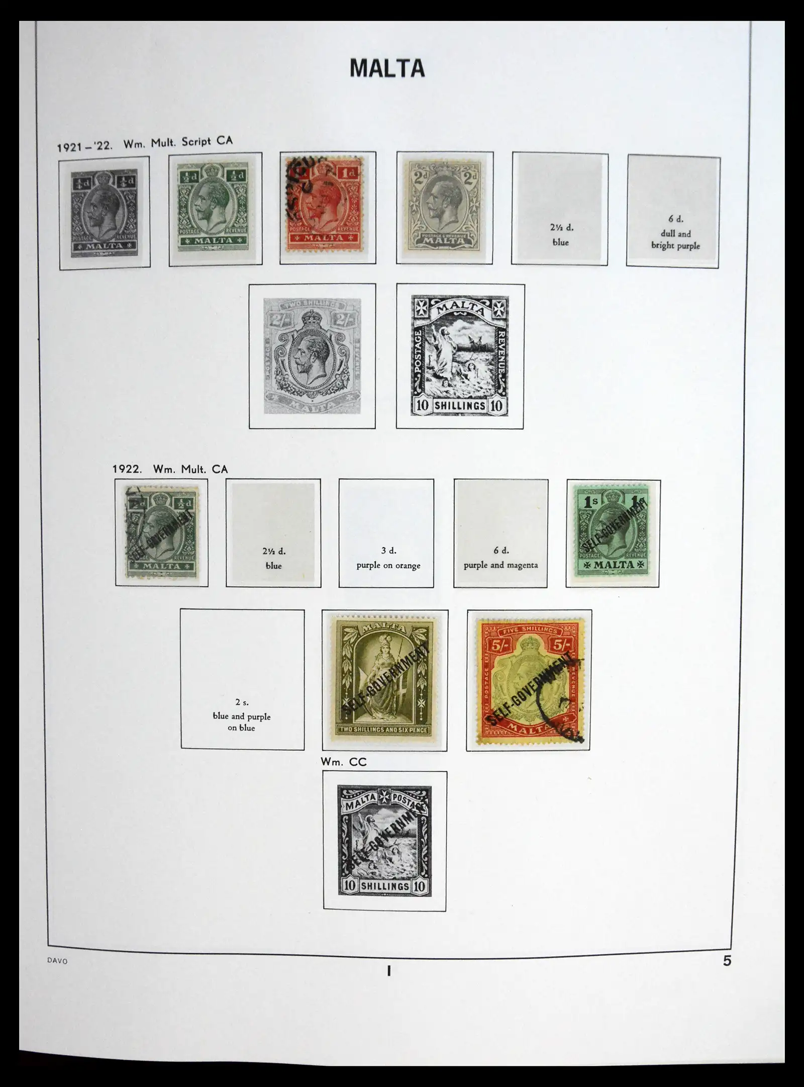 41223 0005 - Stamp collection 41223 Malta 1863-2024!!