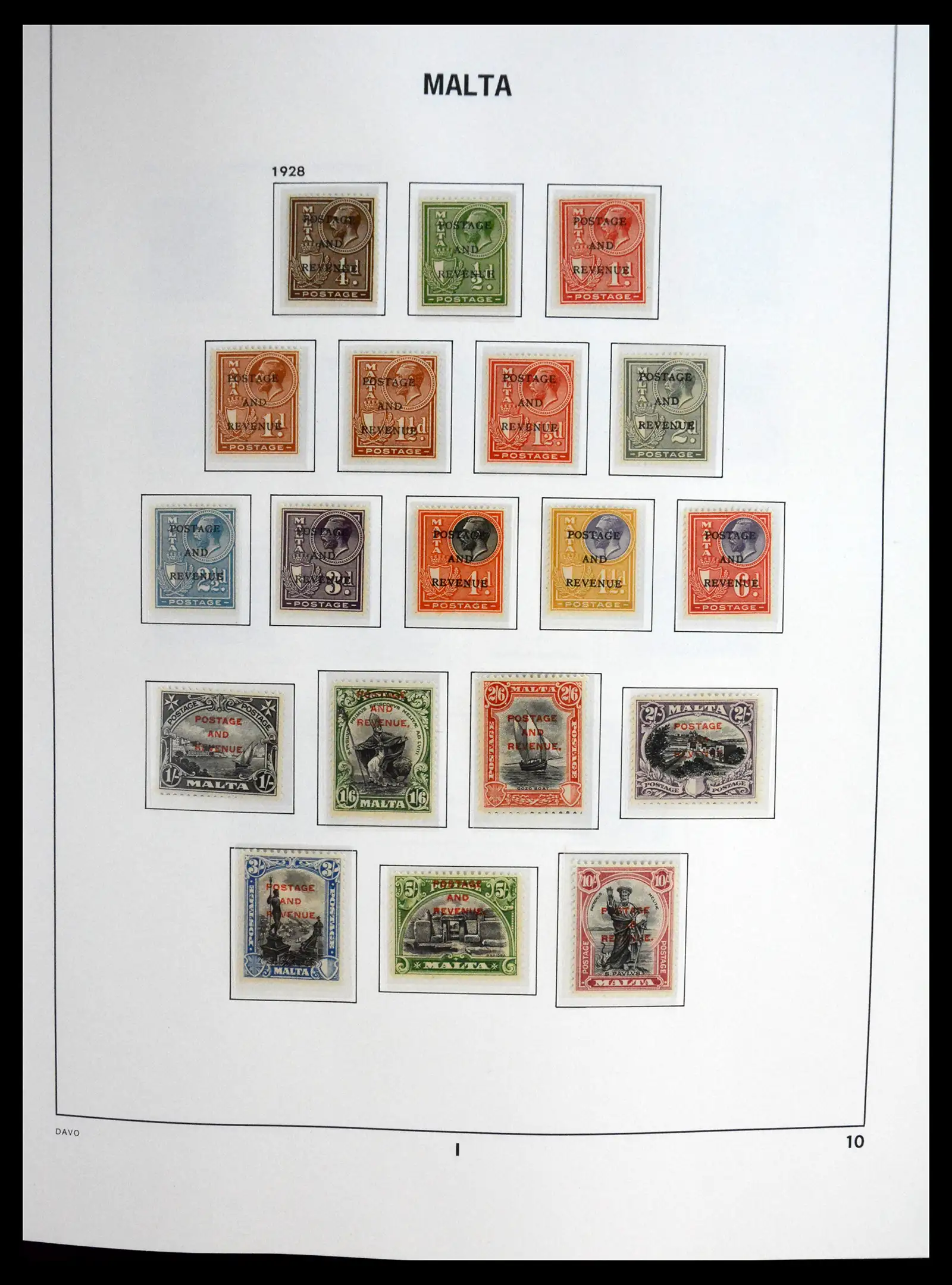 41223 0010 - Stamp collection 41223 Malta 1863-2024!!