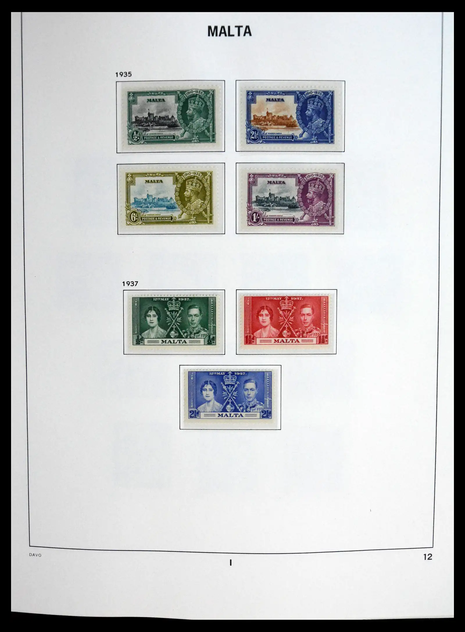 41223 0012 - Stamp collection 41223 Malta 1863-2024!!