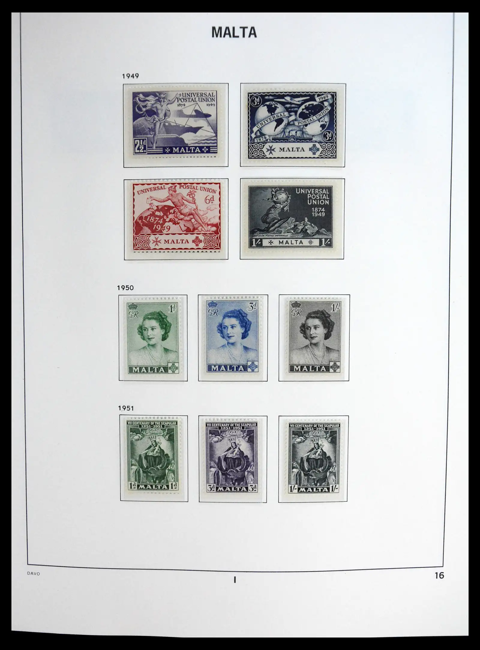 41223 0016 - Stamp collection 41223 Malta 1863-2024!!